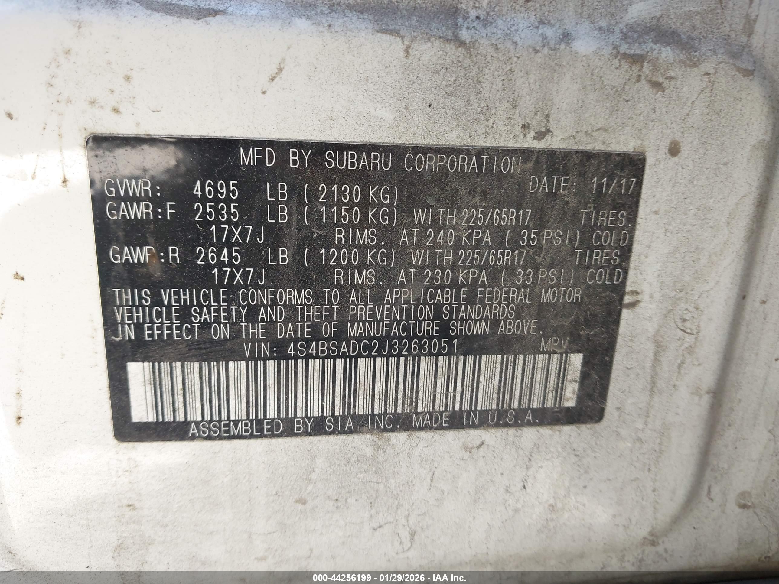 SUBARU OUTBACK image 9