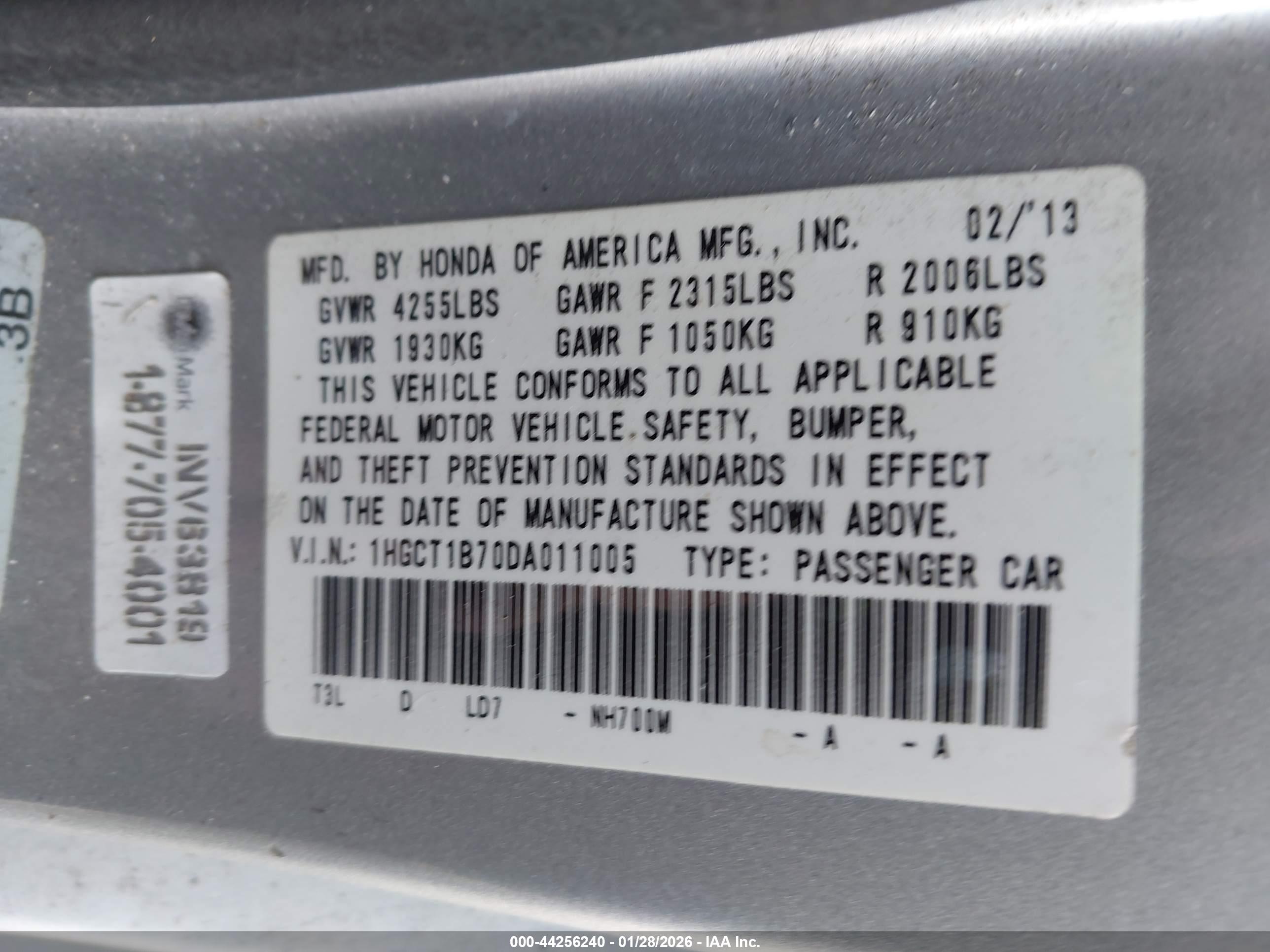 HONDA ACCORD image 9