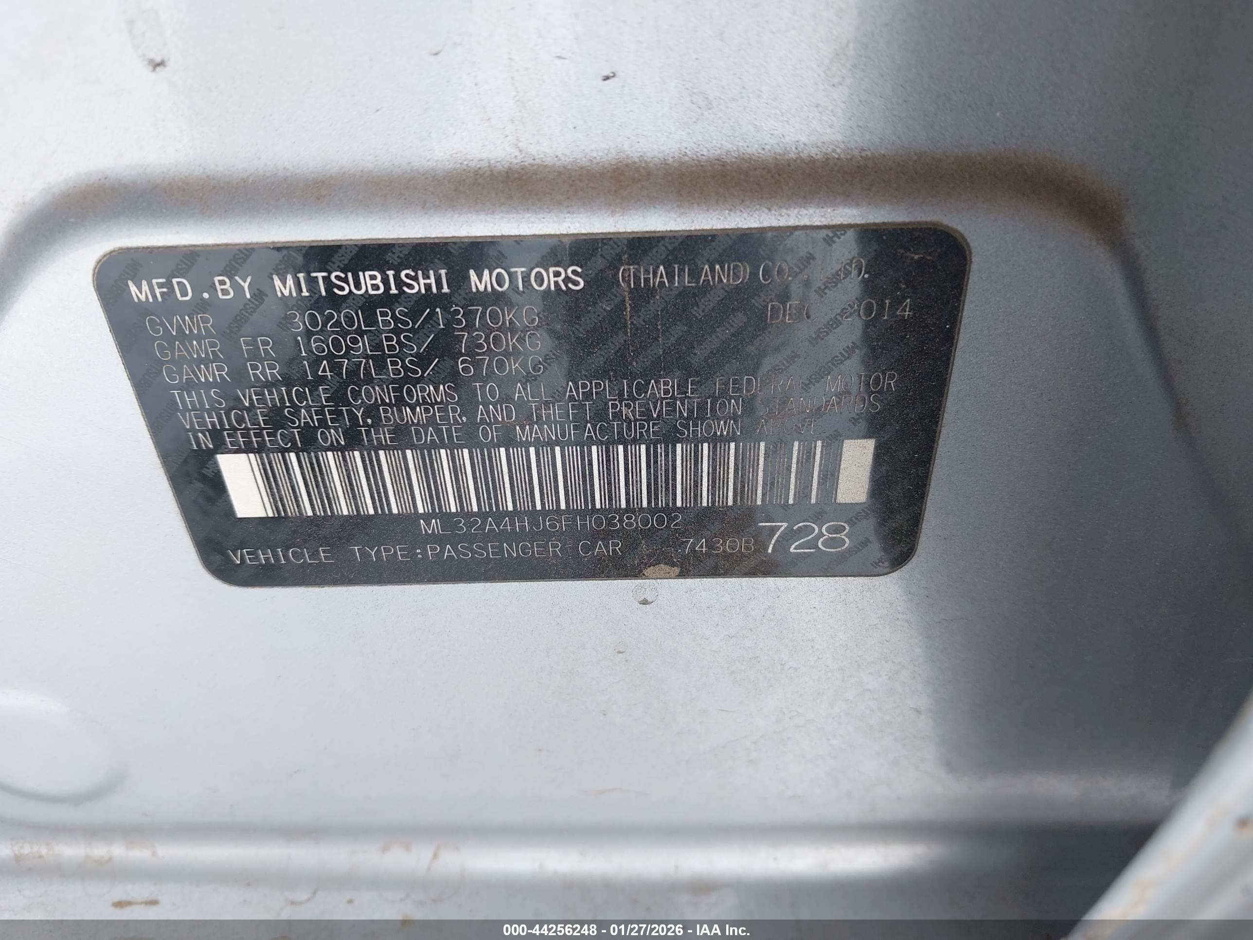 MITSUBISHI MIRAGE image 9