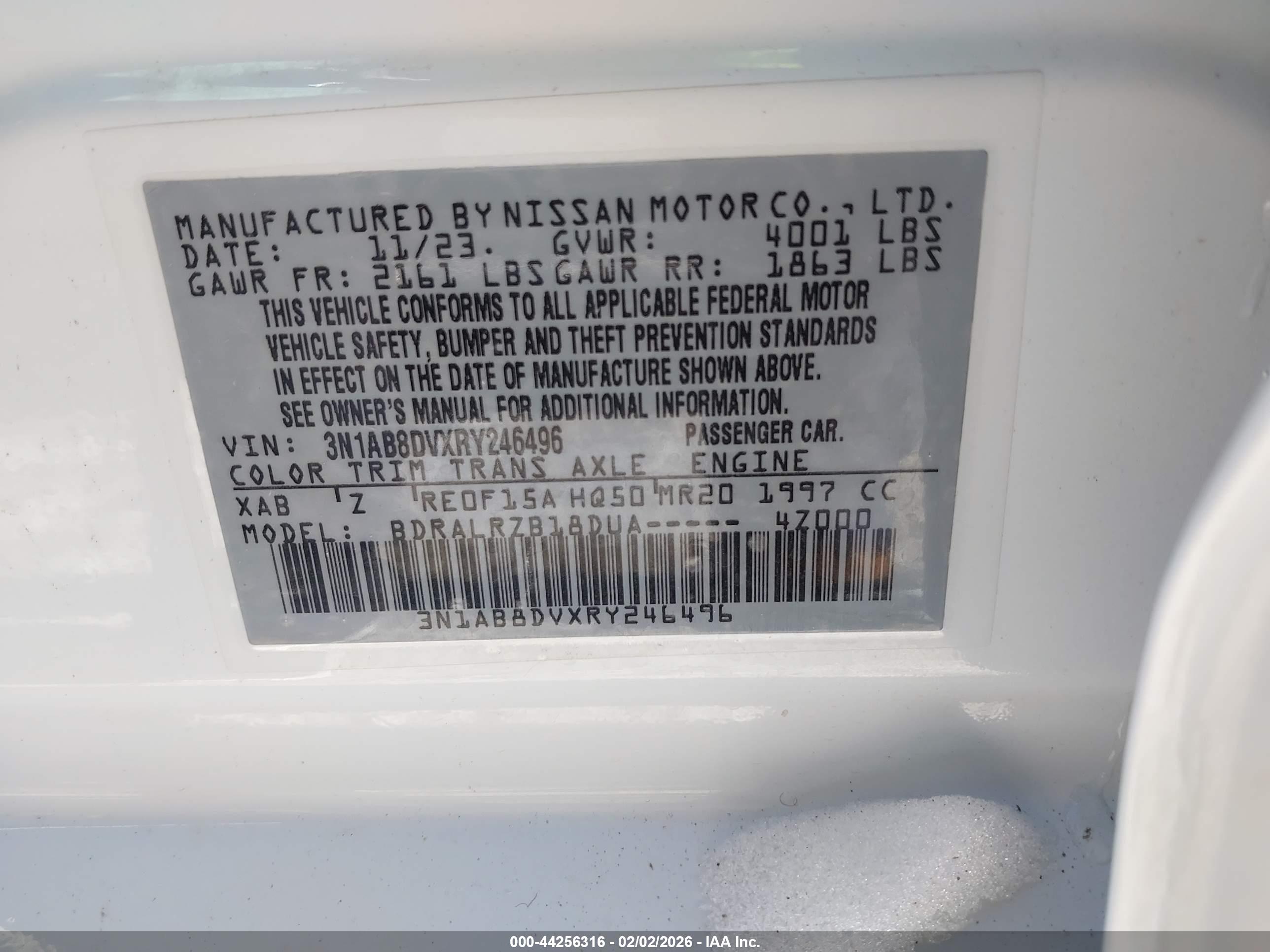 NISSAN SENTRA image 9