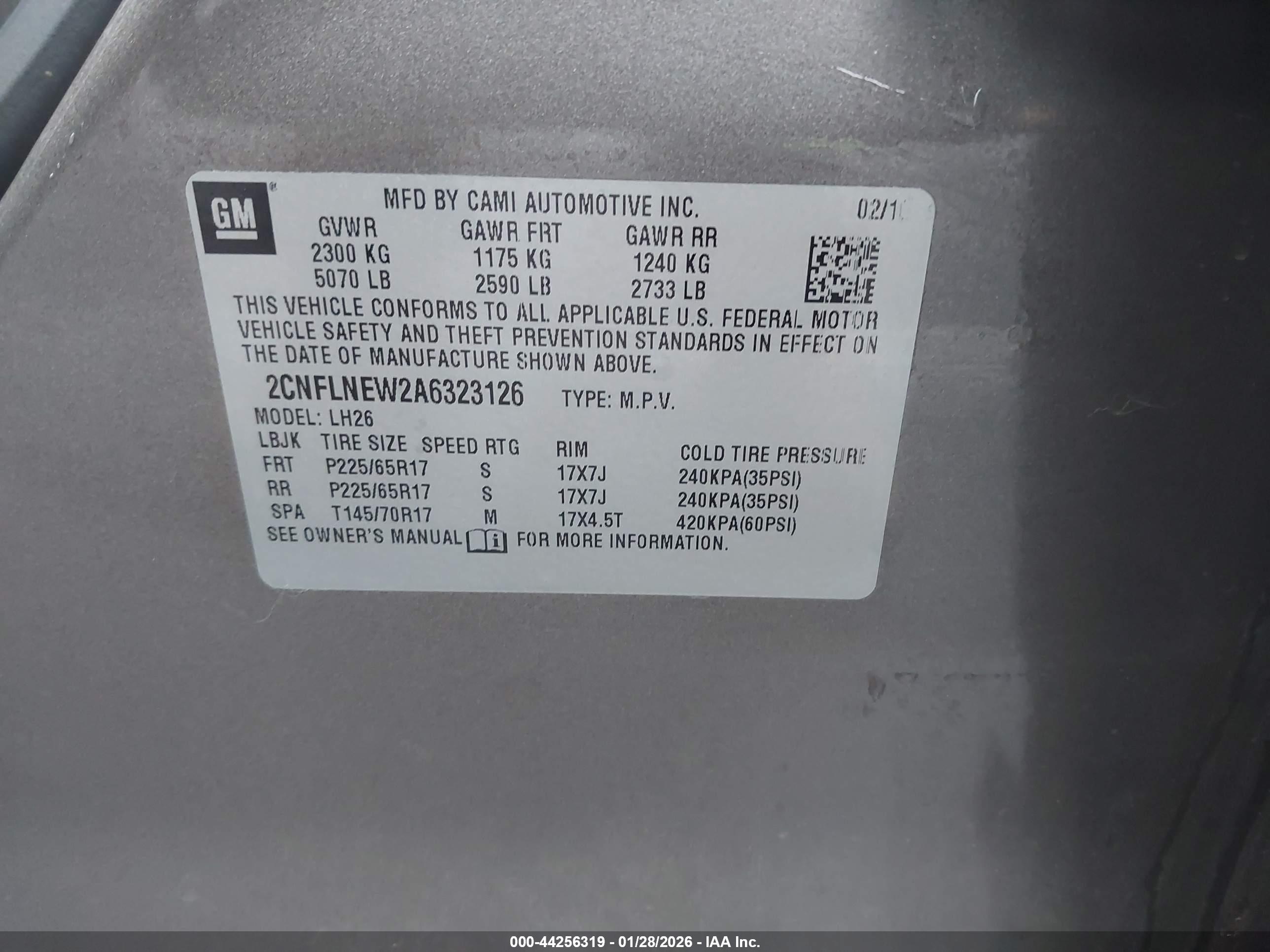 CHEVROLET EQUINOX image 9
