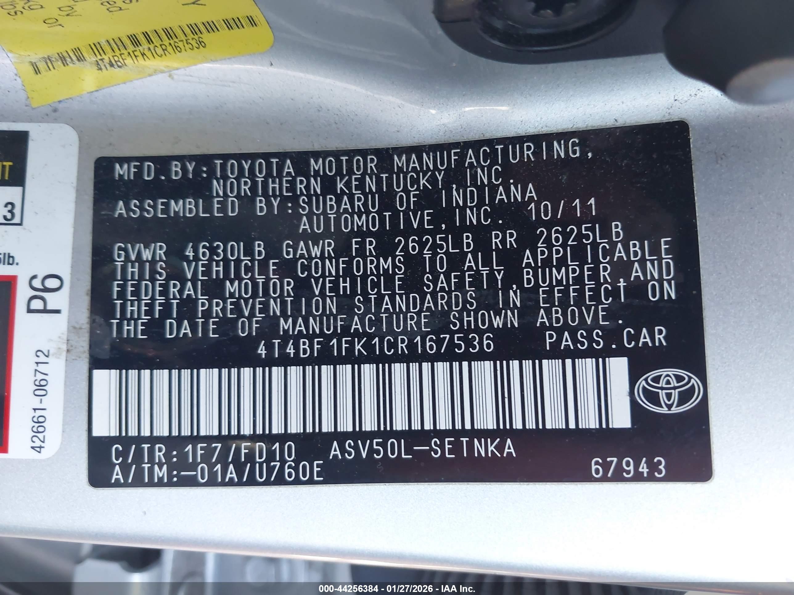 TOYOTA CAMRY image 9