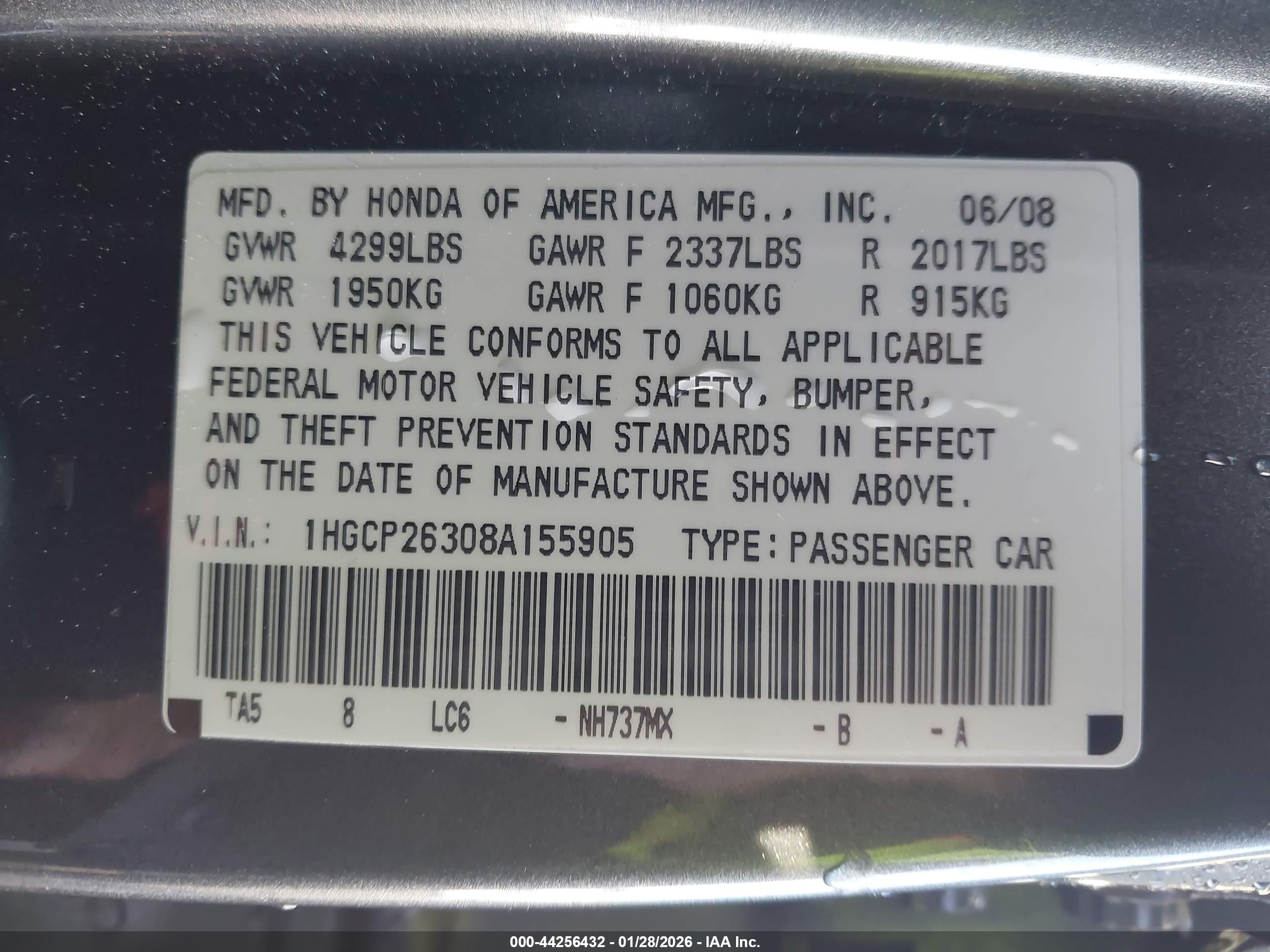 HONDA ACCORD image 9