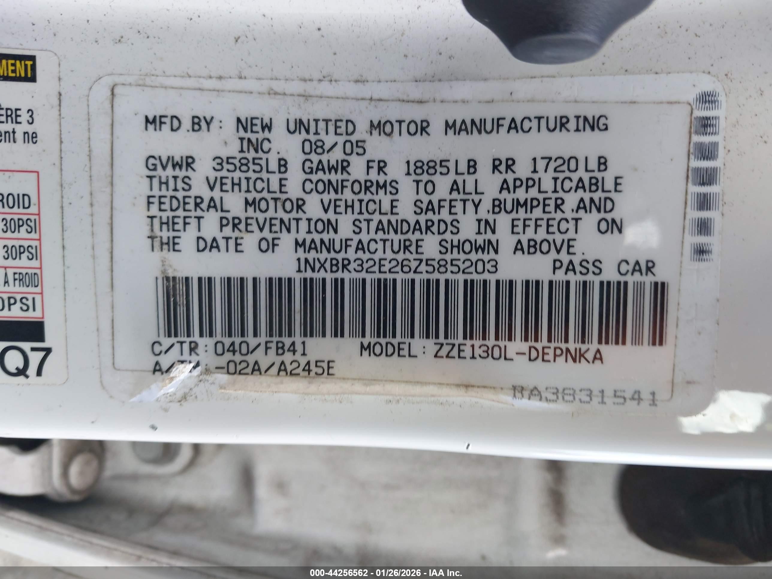 TOYOTA COROLLA image 9