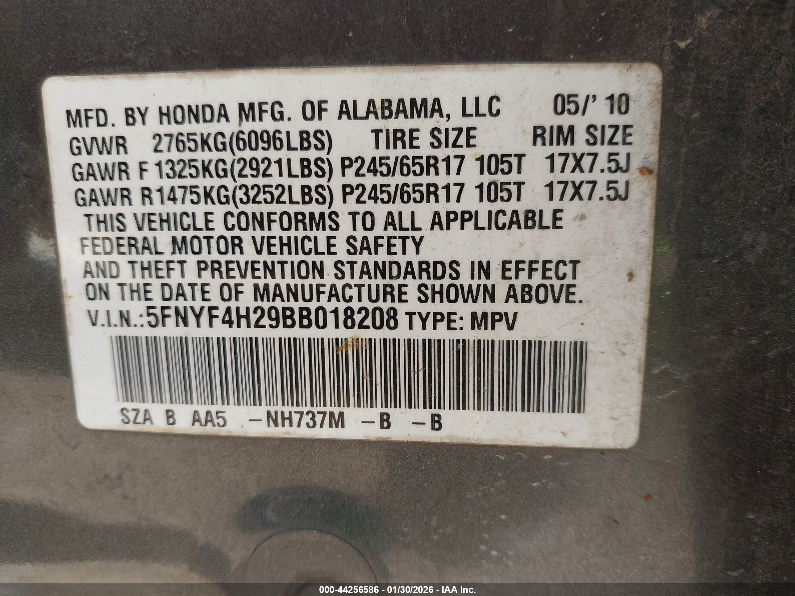 HONDA PILOT image 9