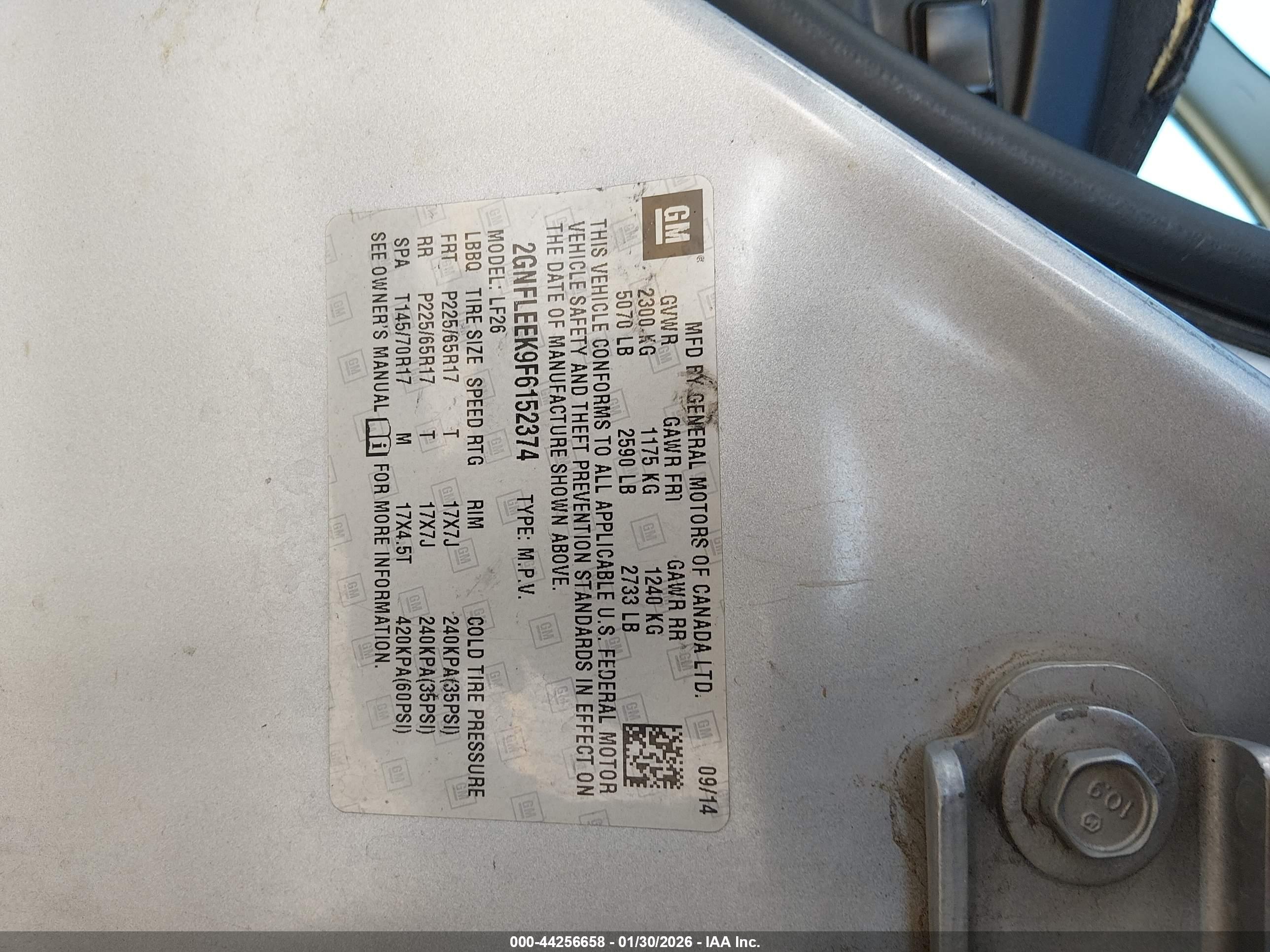 CHEVROLET EQUINOX image 9