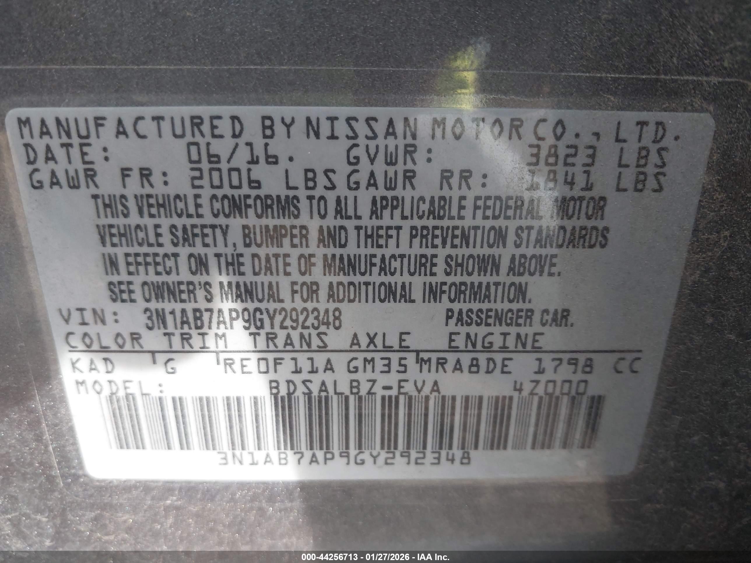 NISSAN SENTRA image 9