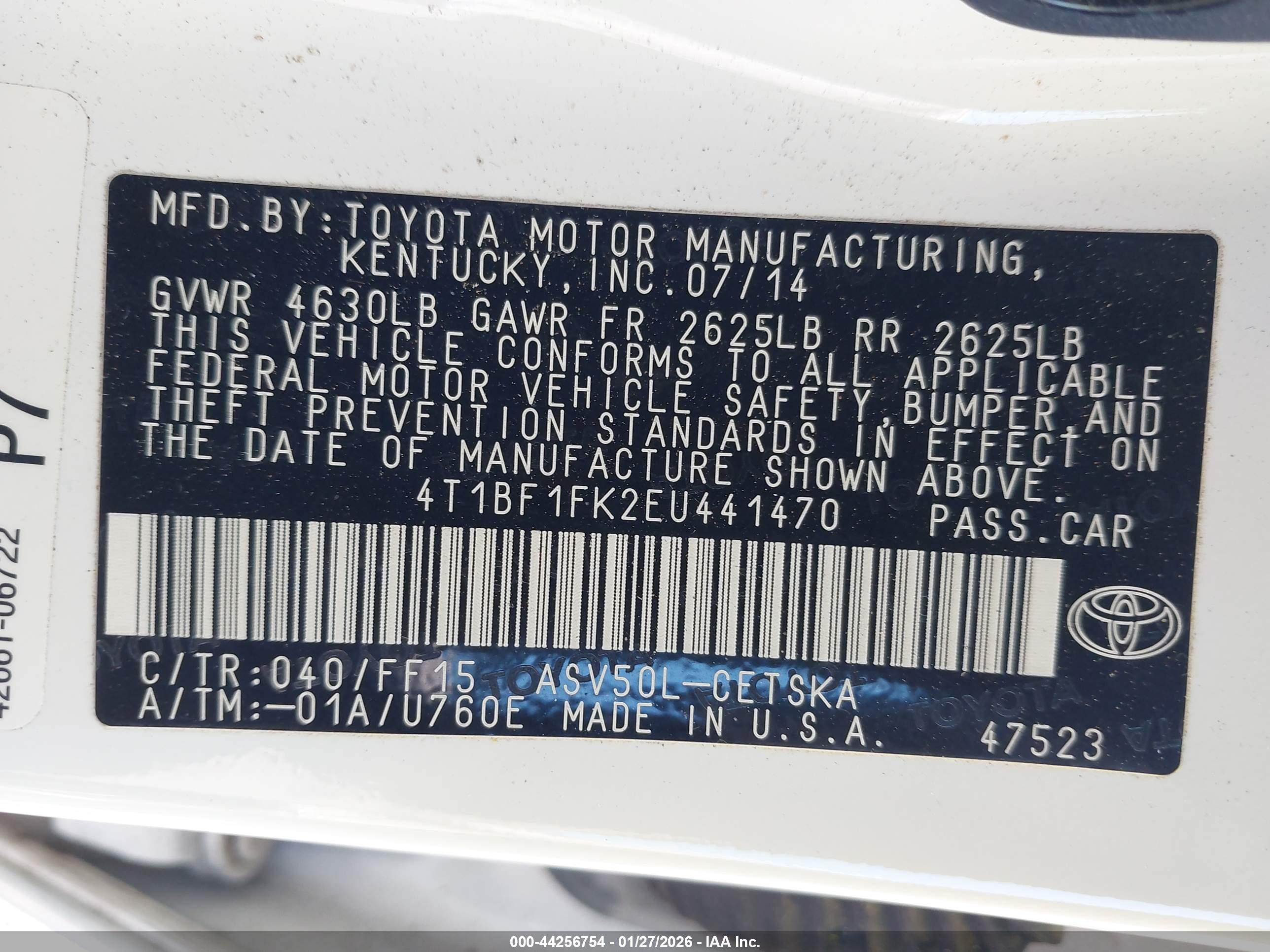TOYOTA CAMRY image 9