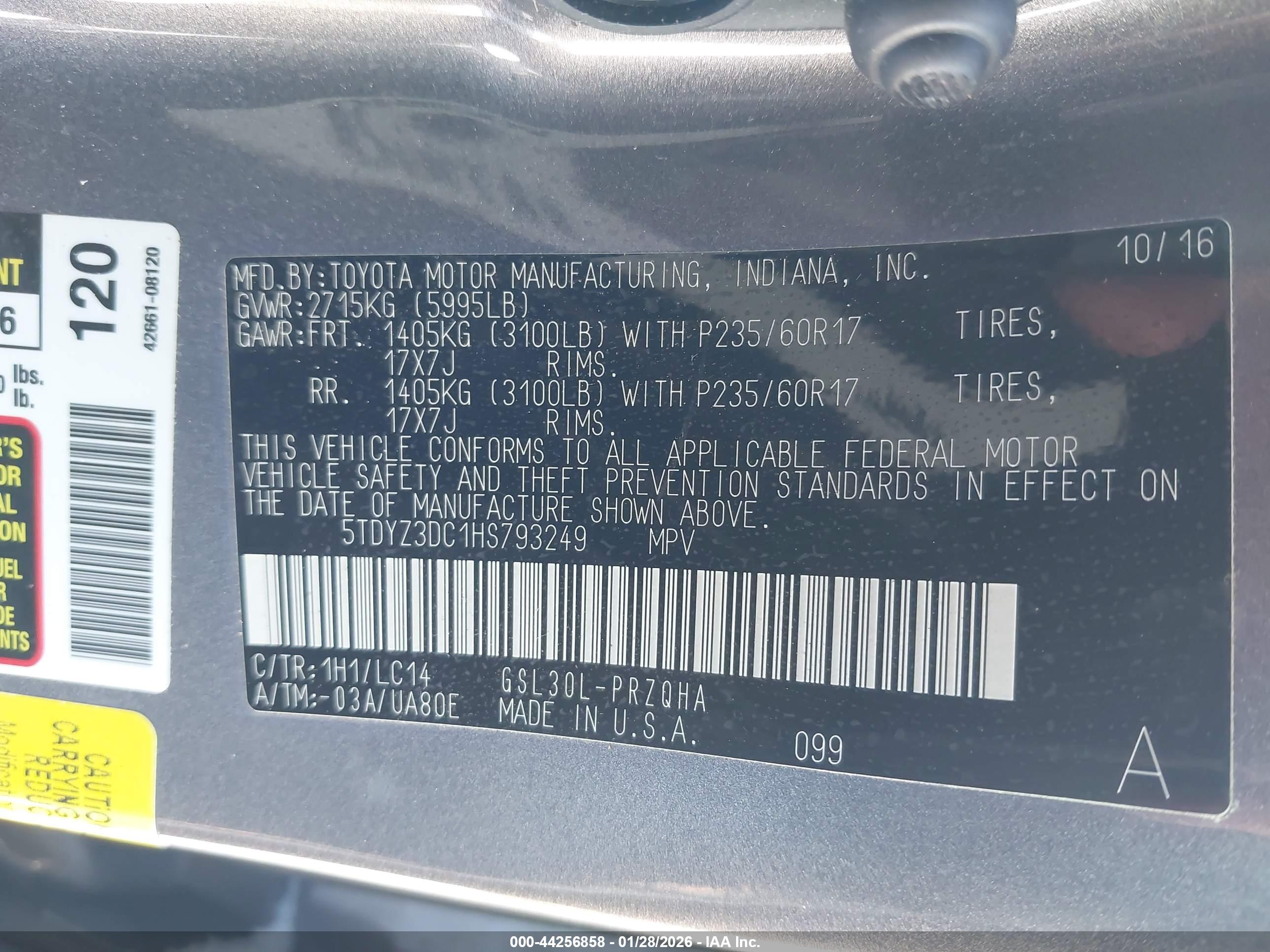 TOYOTA SIENNA image 9