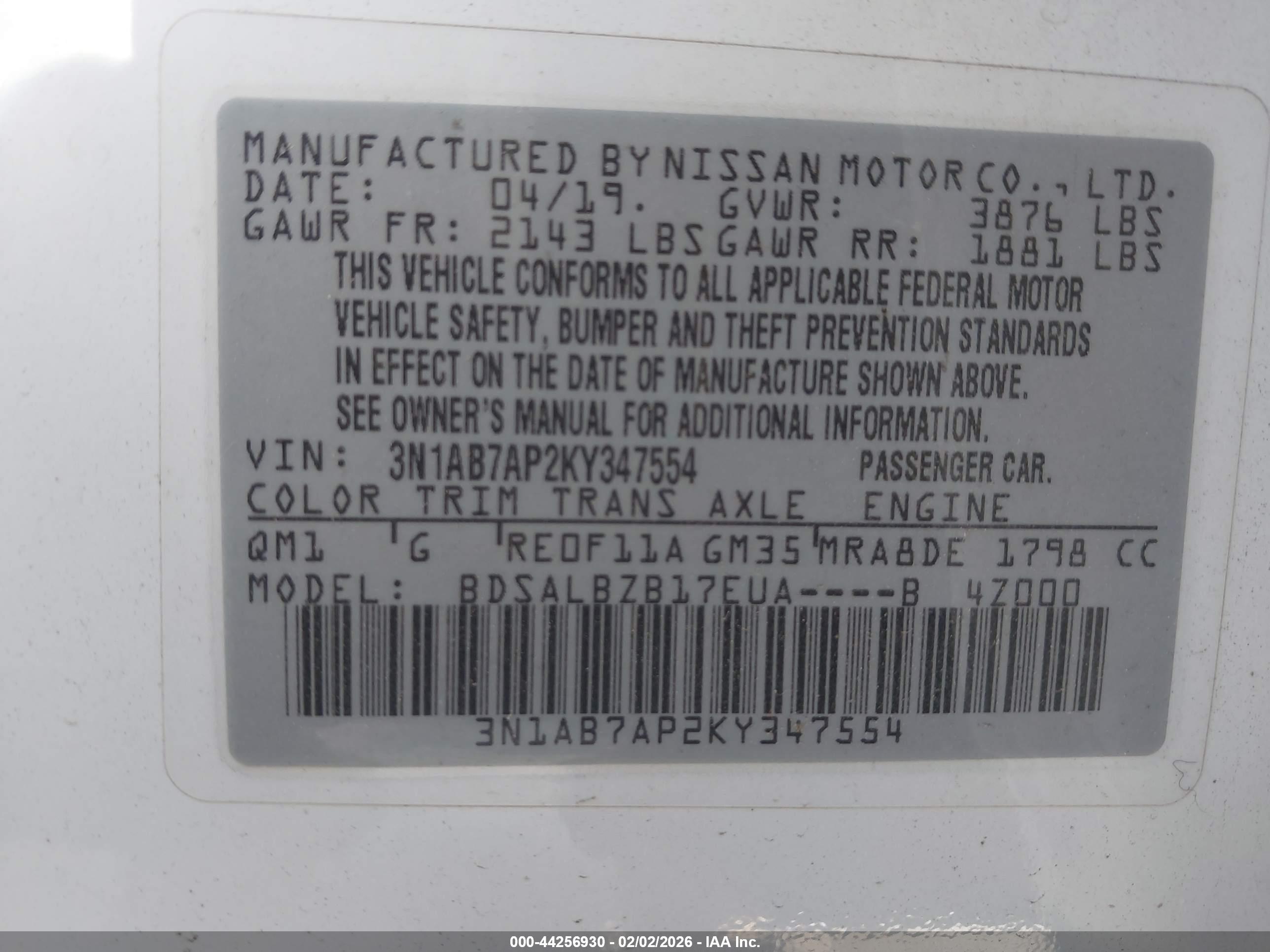 NISSAN SENTRA image 9