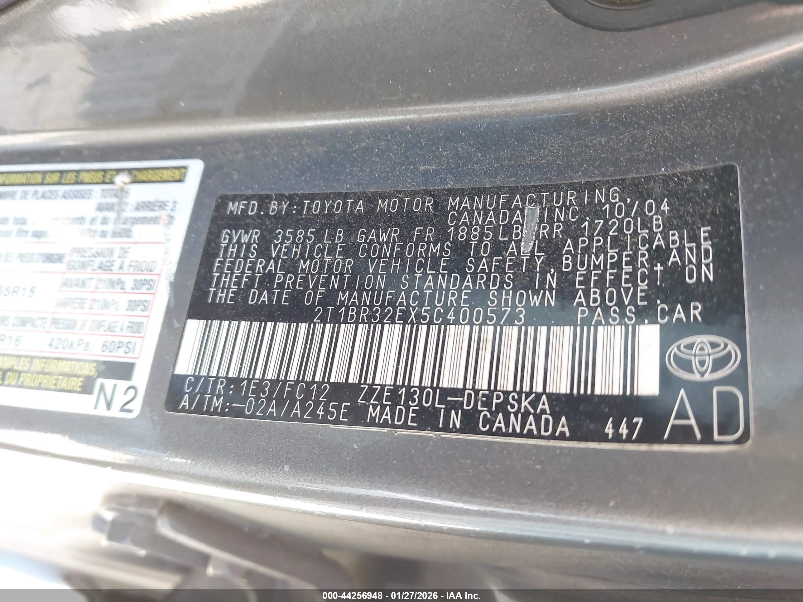 TOYOTA COROLLA image 9