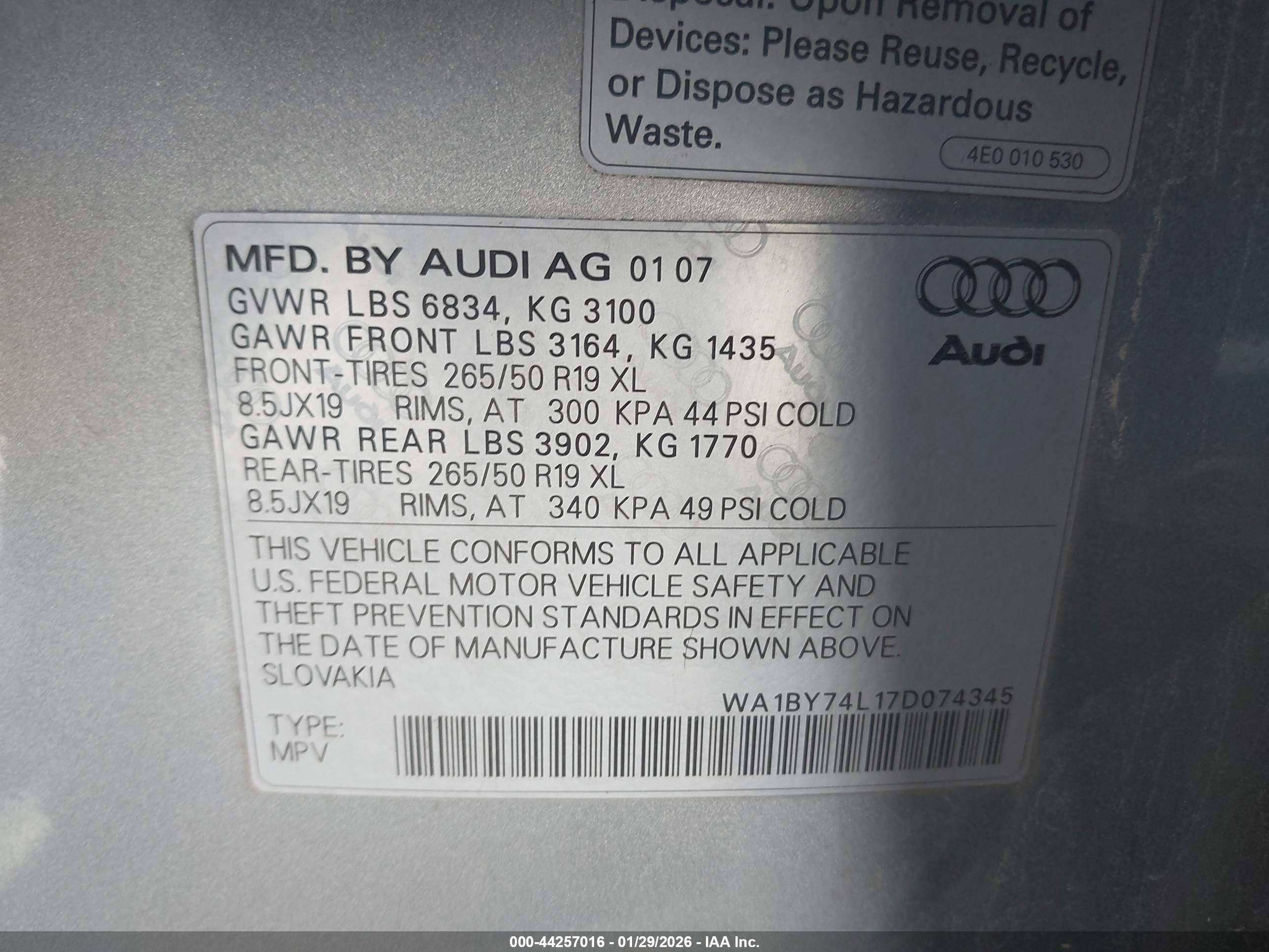 AUDI Q7 image 9