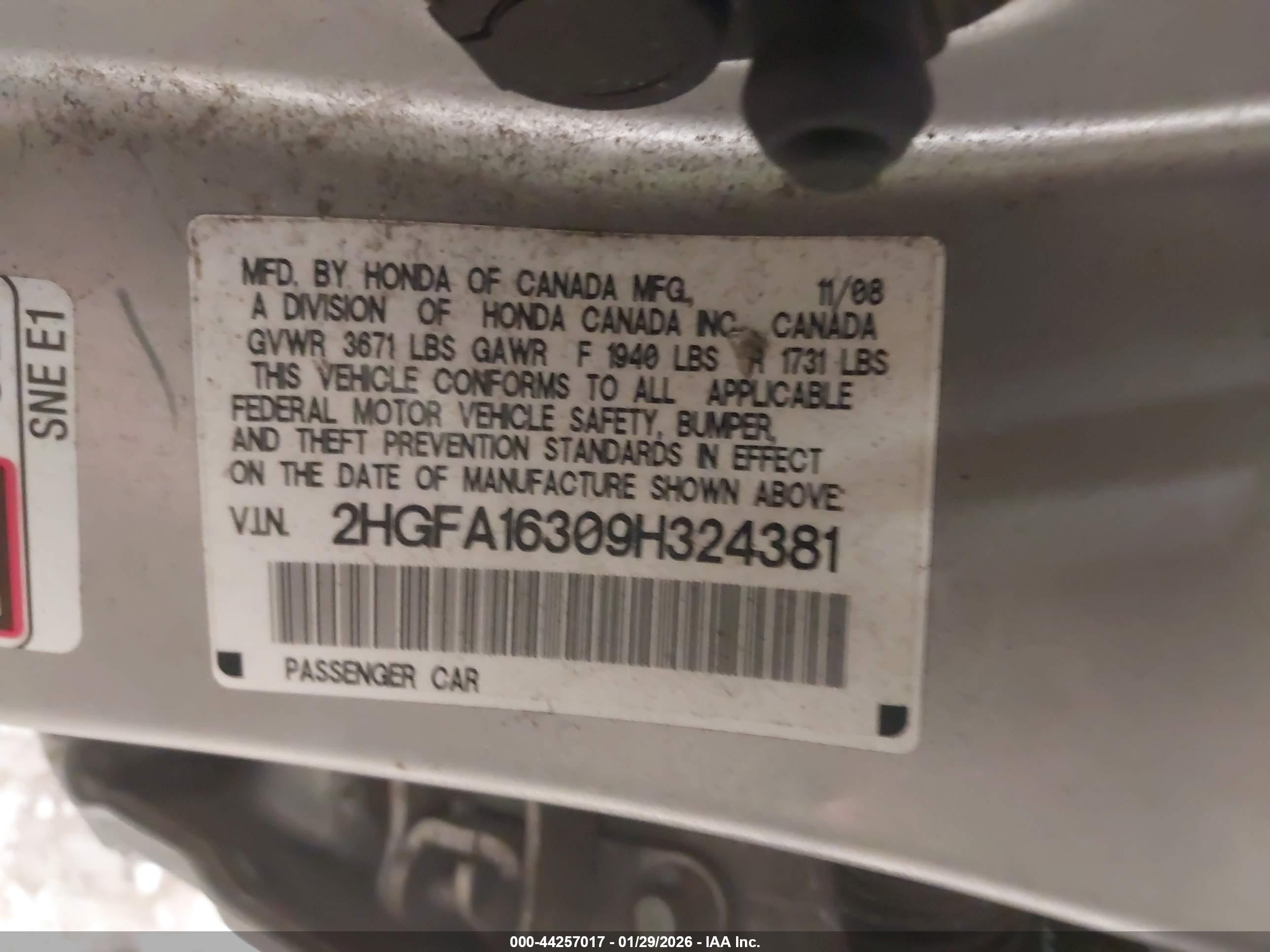 HONDA CIVIC image 9