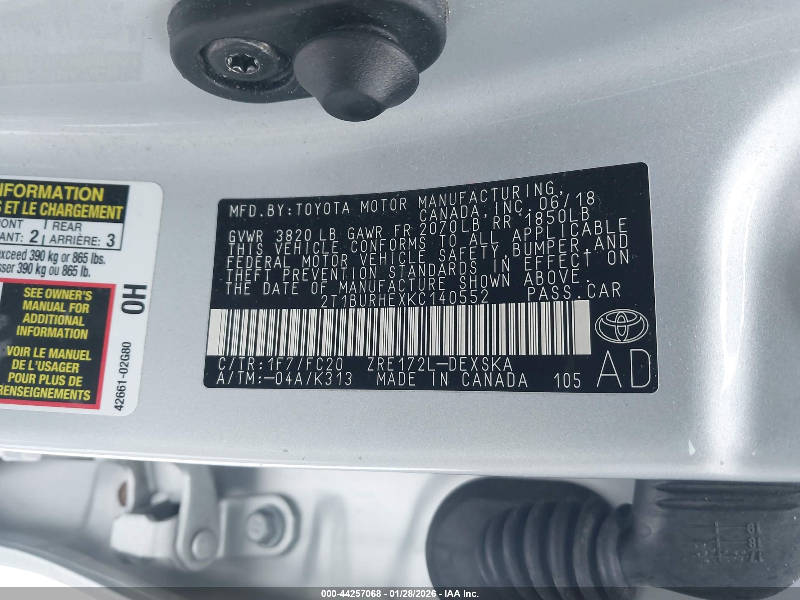 TOYOTA COROLLA image 9