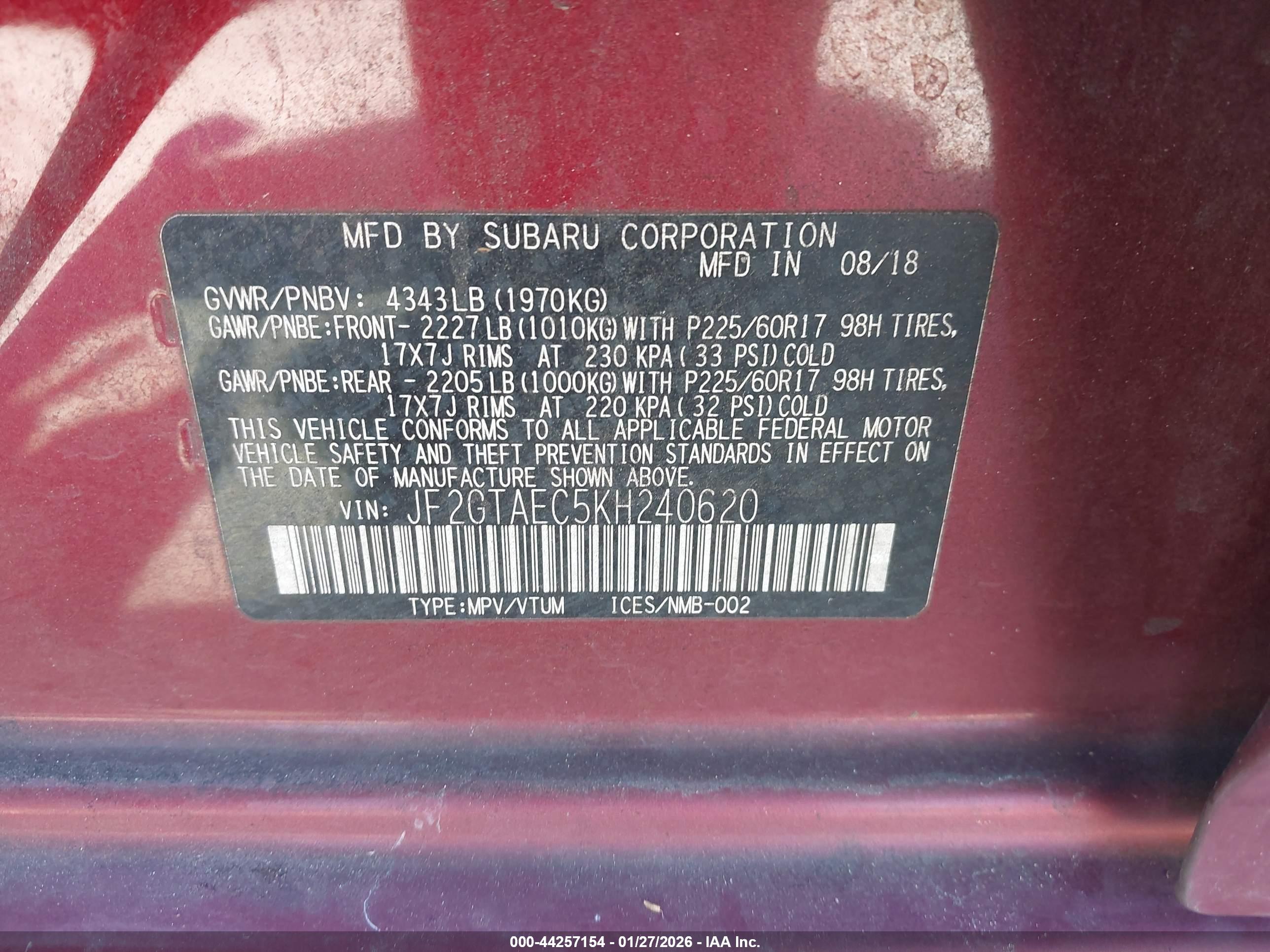 SUBARU CROSSTREK image 9