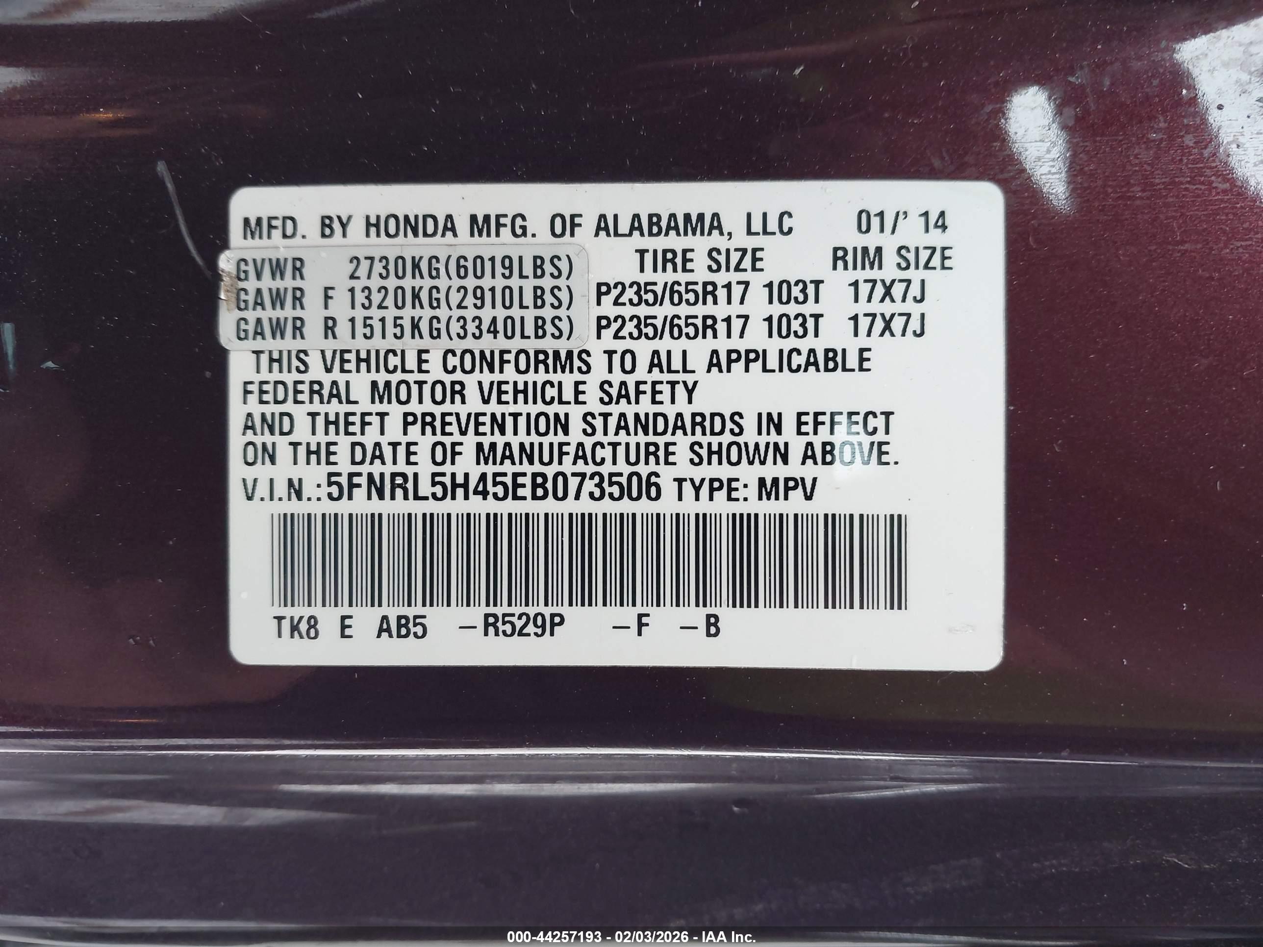 HONDA ODYSSEY image 9