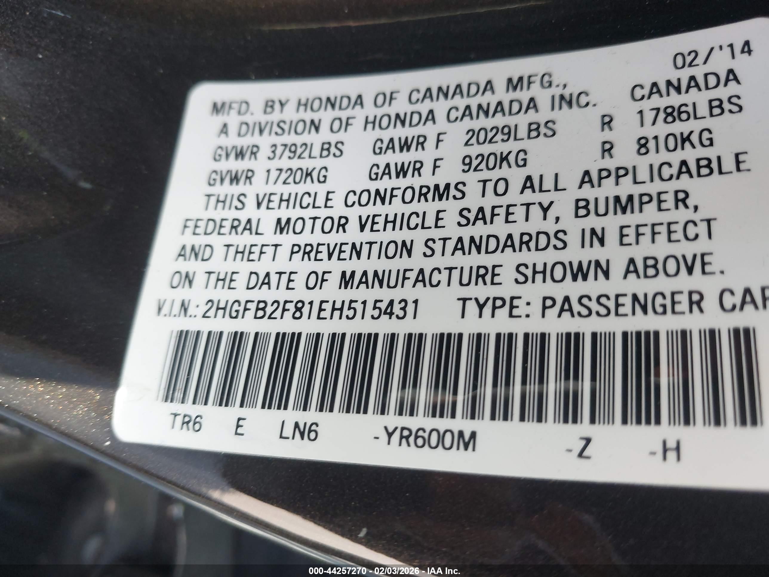 HONDA CIVIC image 9