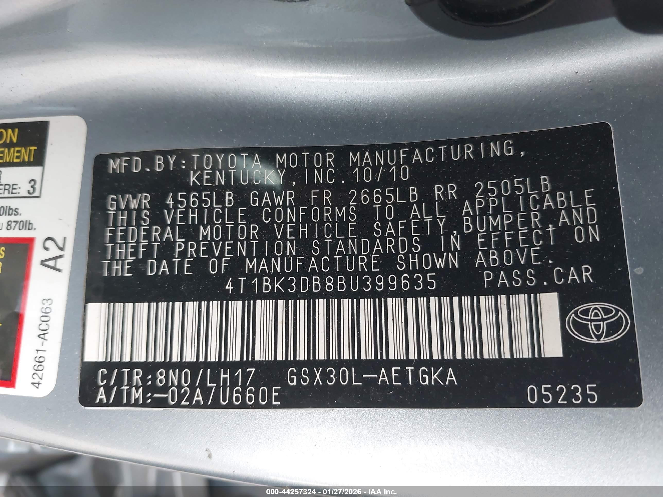 TOYOTA AVALON image 9