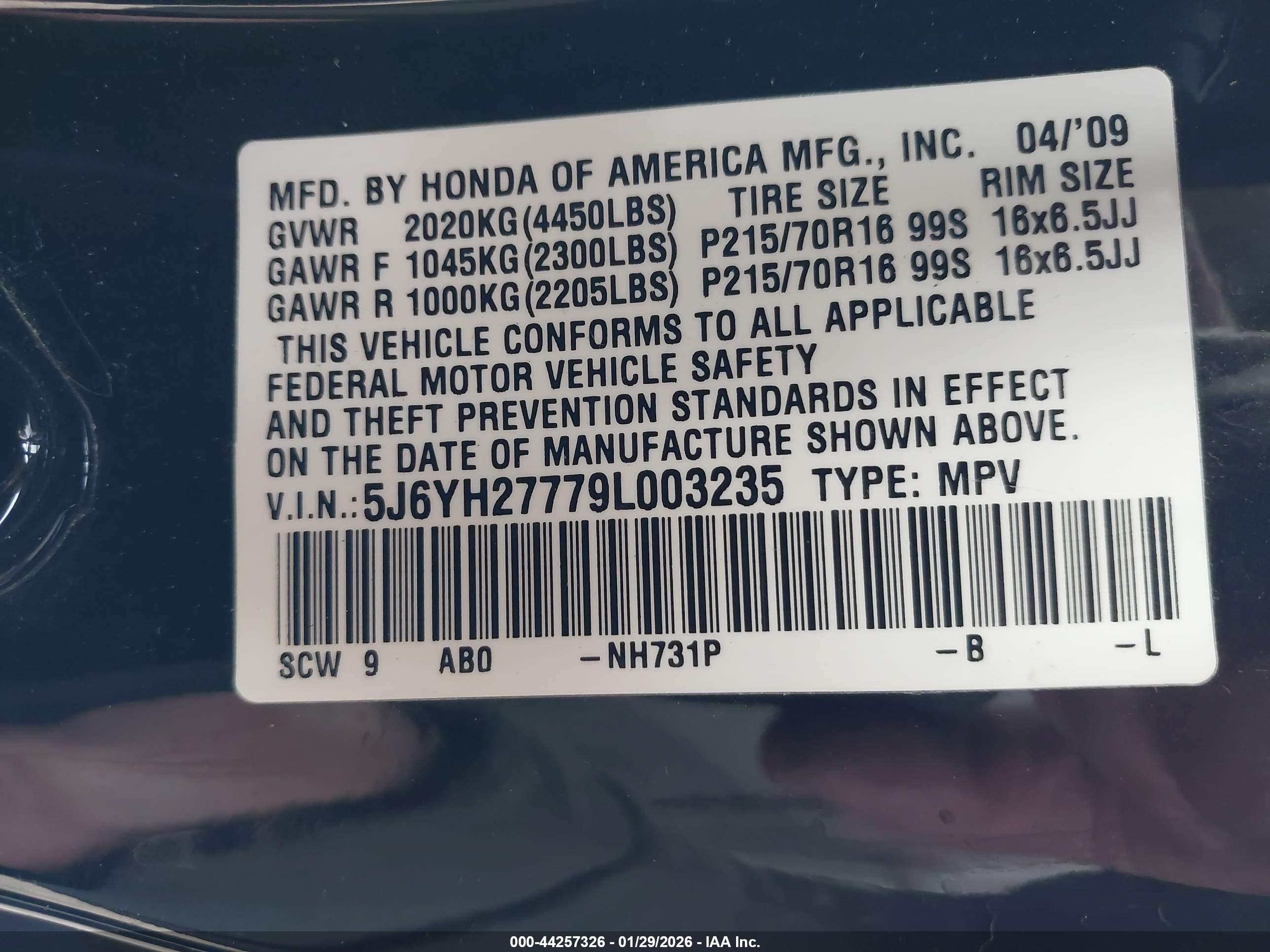 HONDA ELEMENT image 9