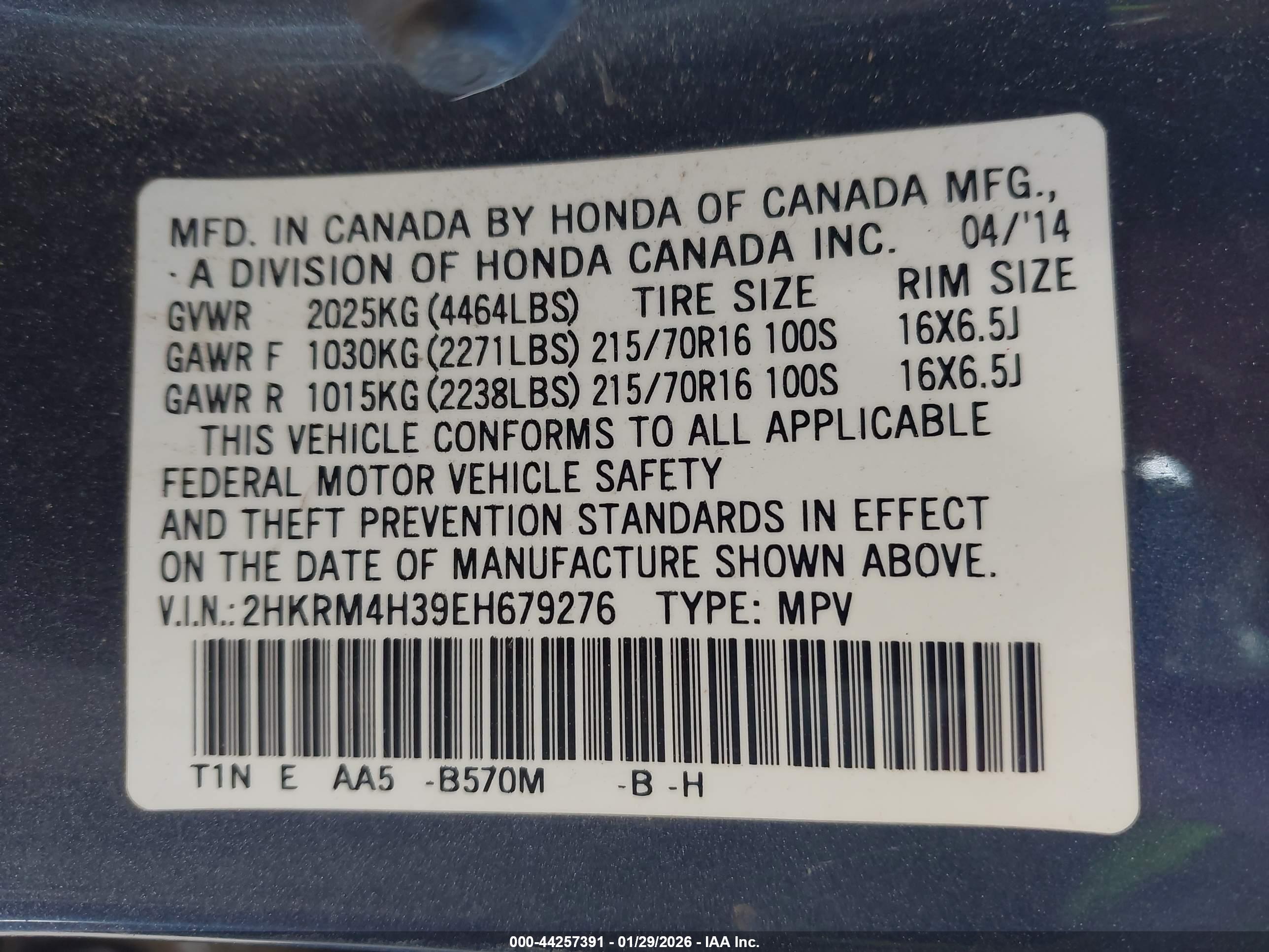 HONDA CR-V image 9