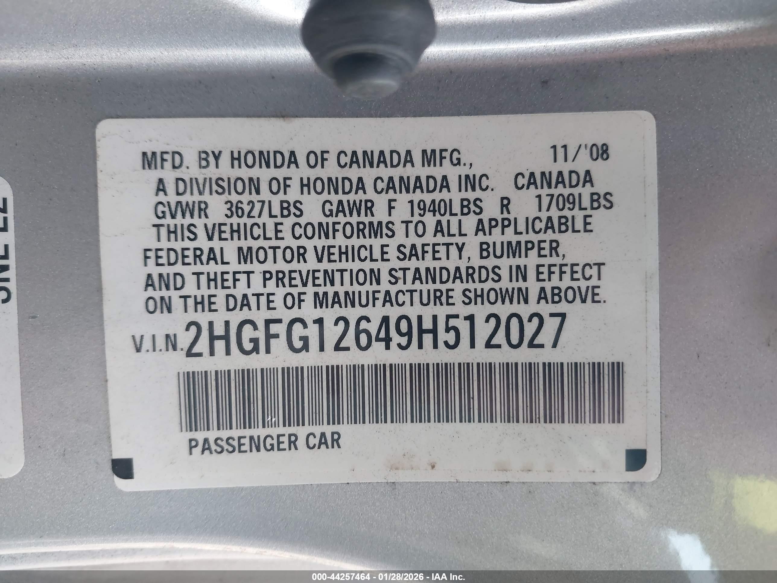 HONDA CIVIC image 9