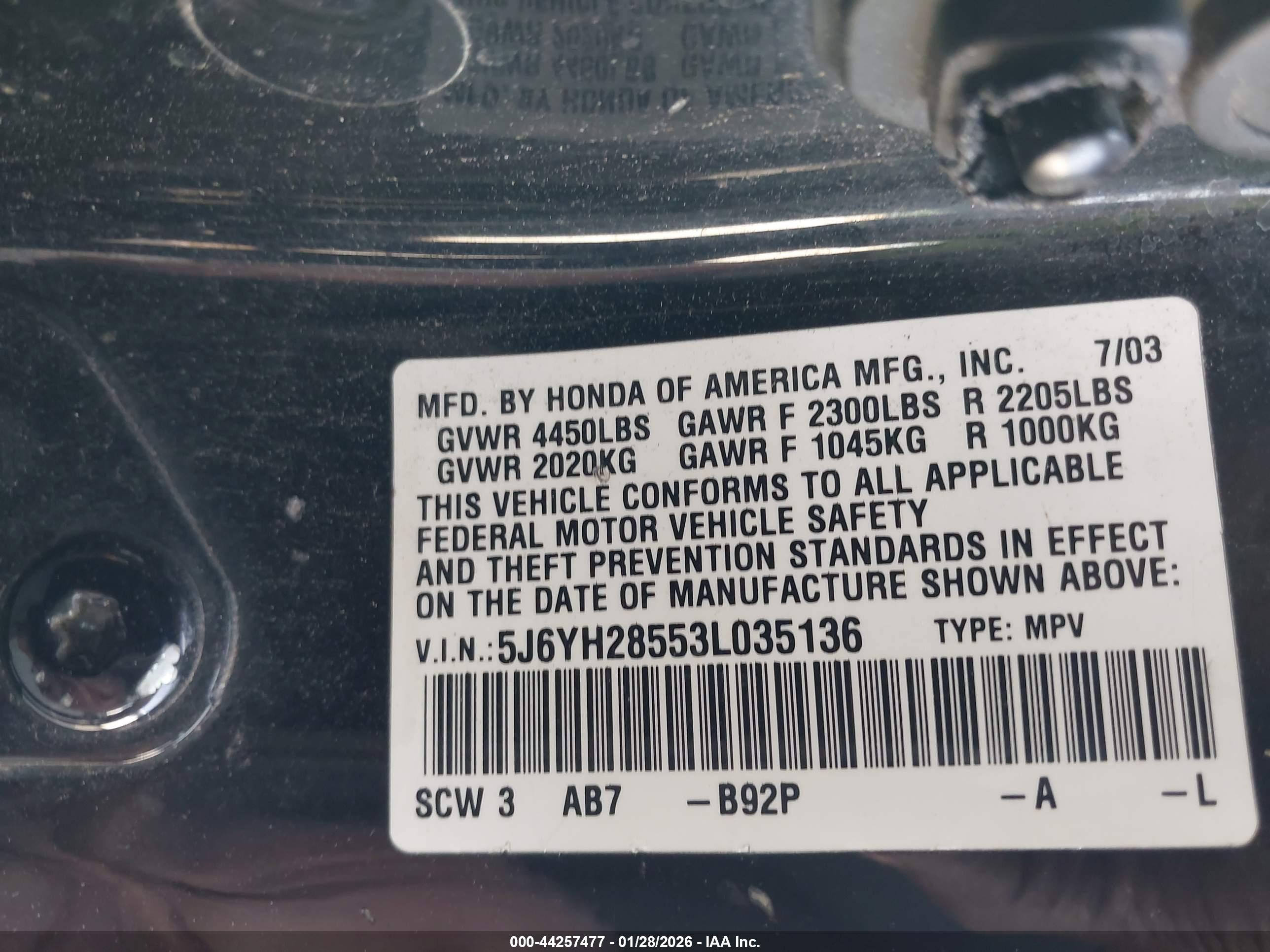 HONDA ELEMENT image 9