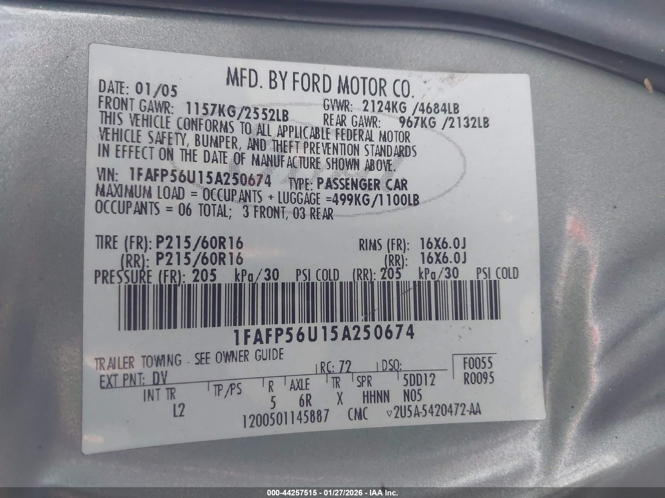 FORD TAURUS image 9