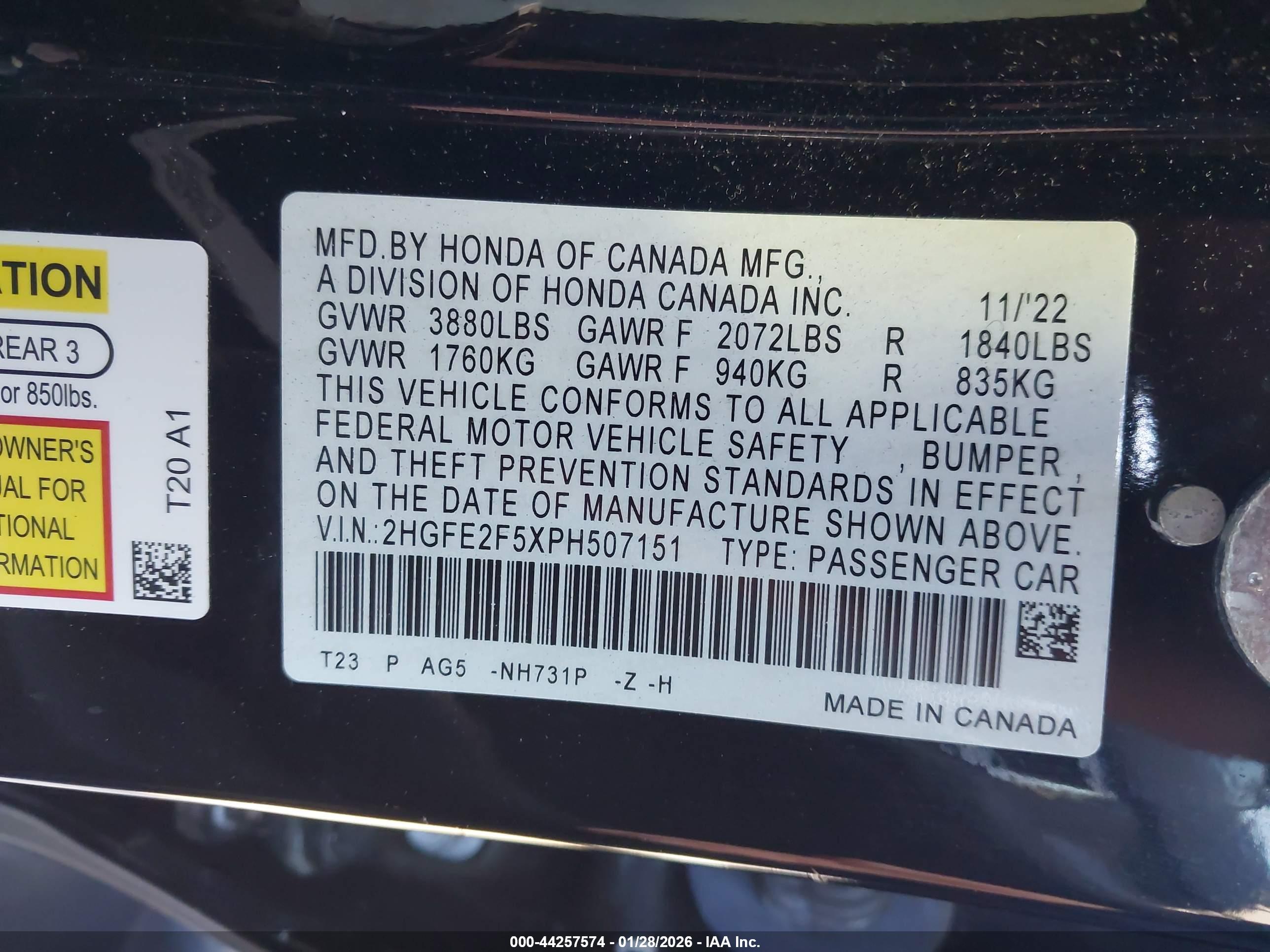 HONDA CIVIC image 9