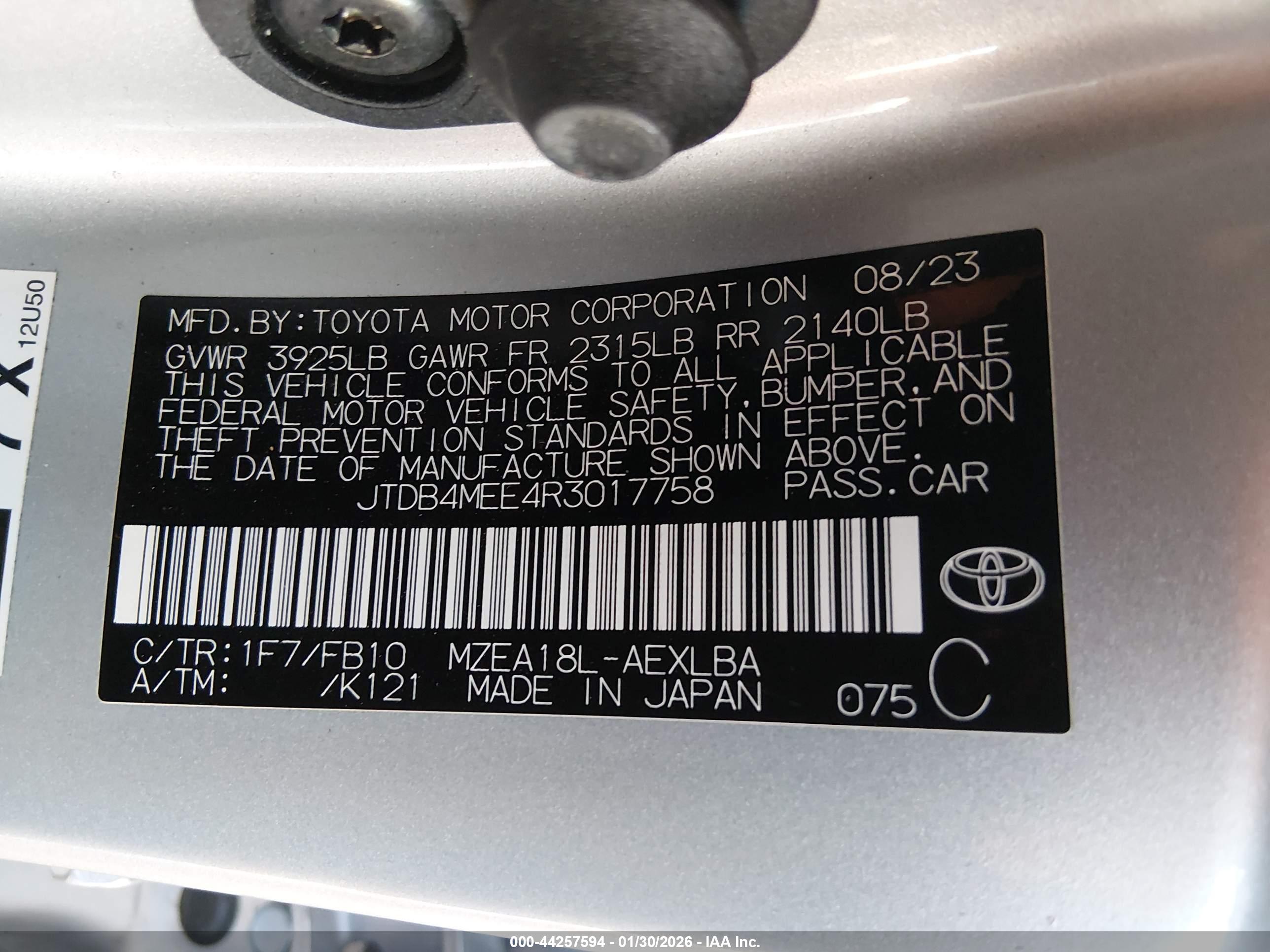 TOYOTA COROLLA image 9
