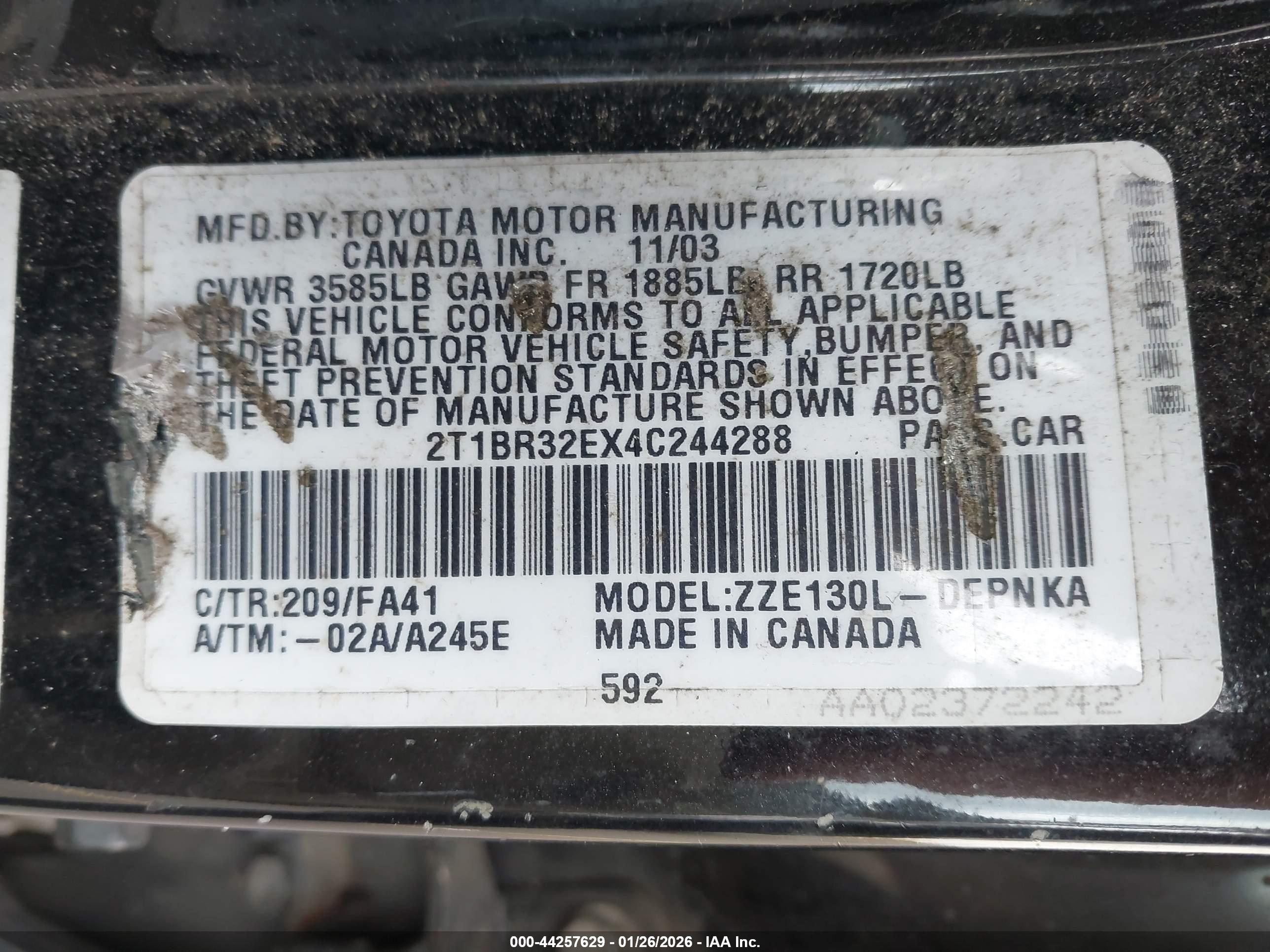 TOYOTA COROLLA image 9