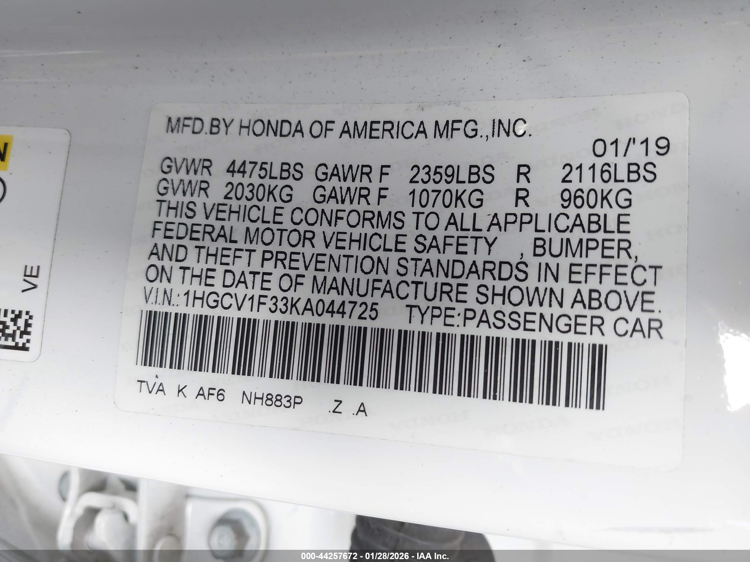 HONDA ACCORD image 9