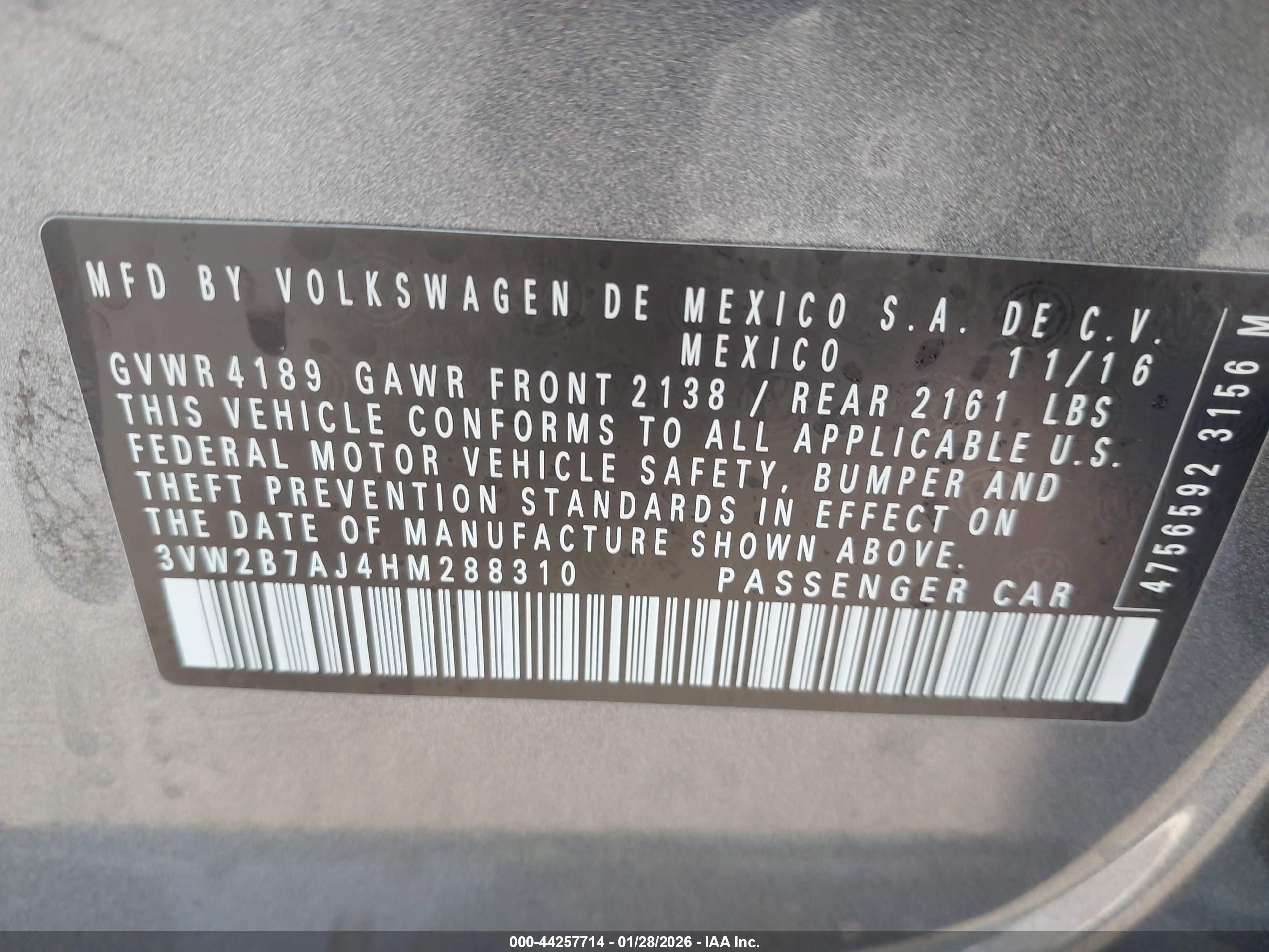 VOLKSWAGEN JETTA image 9