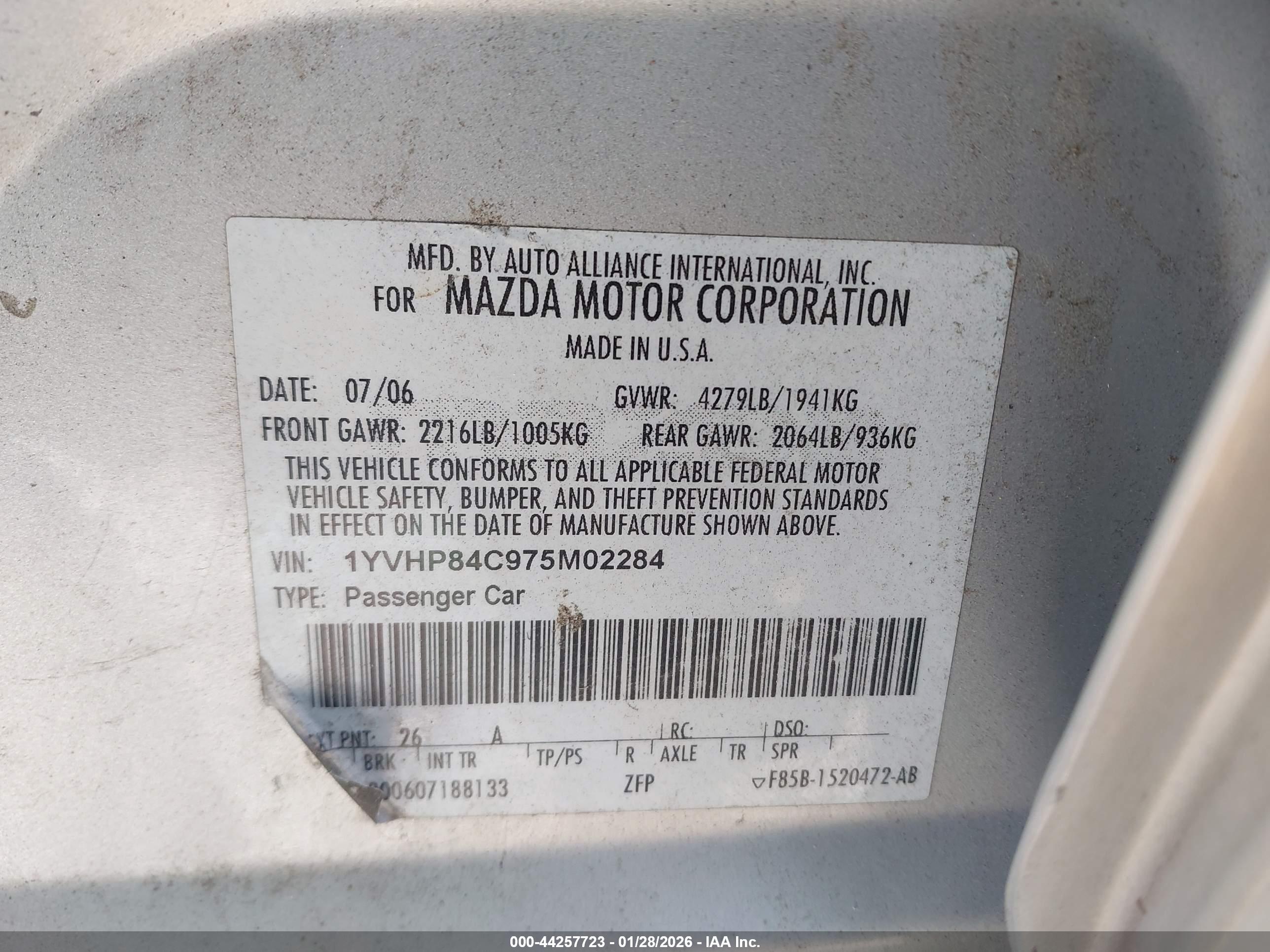 MAZDA MAZDA6 image 9