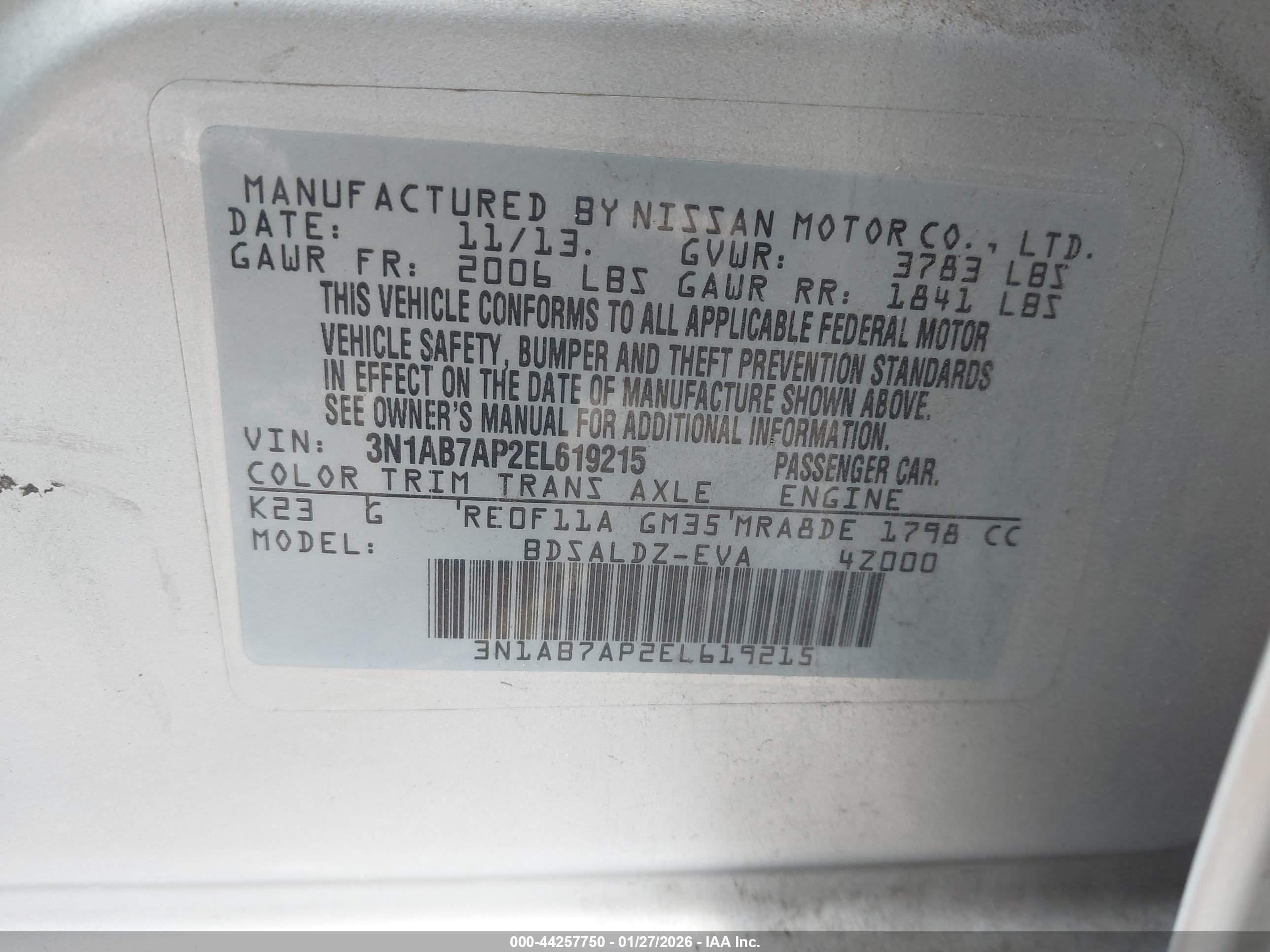 NISSAN SENTRA image 9
