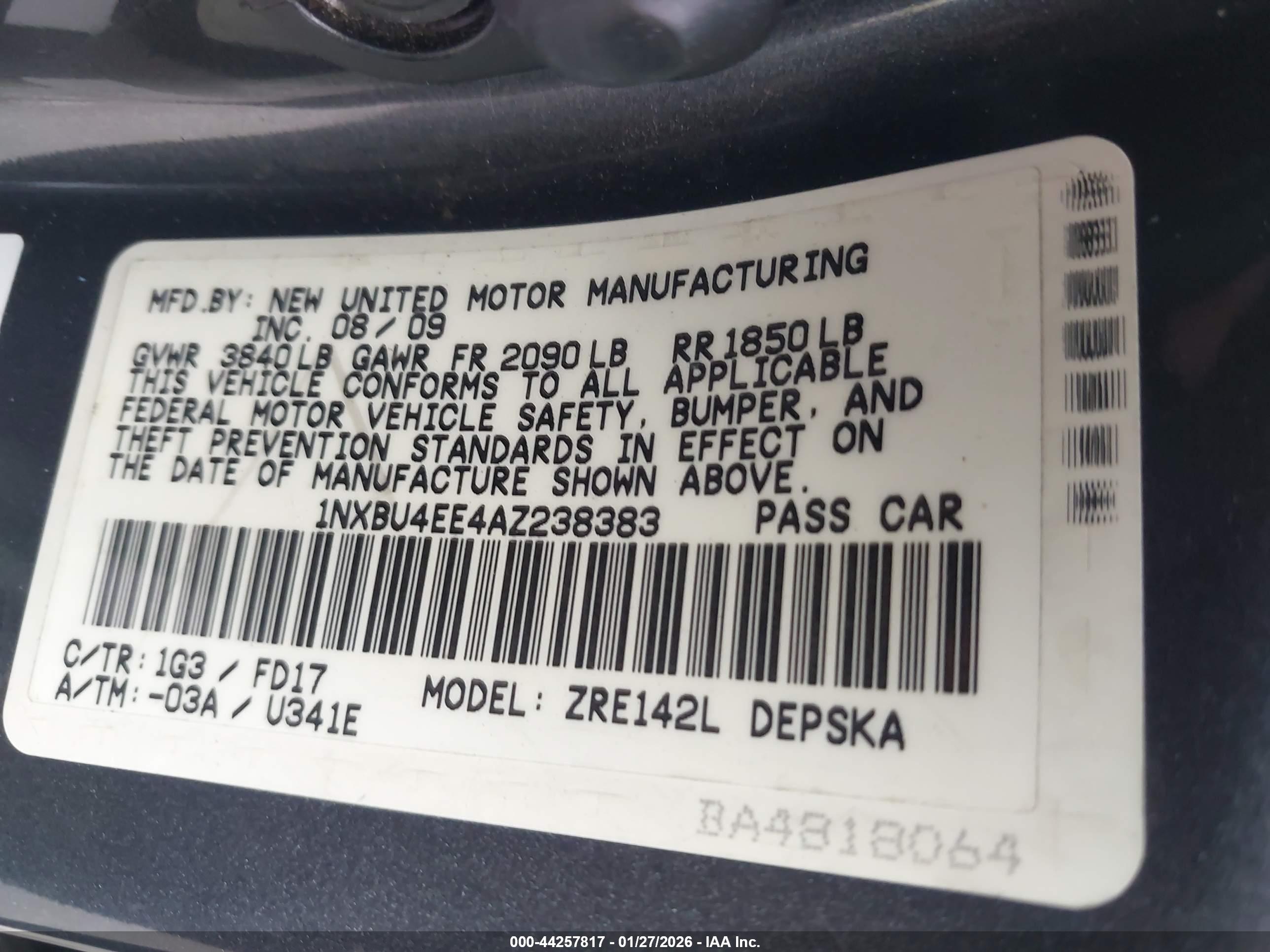 TOYOTA COROLLA image 9