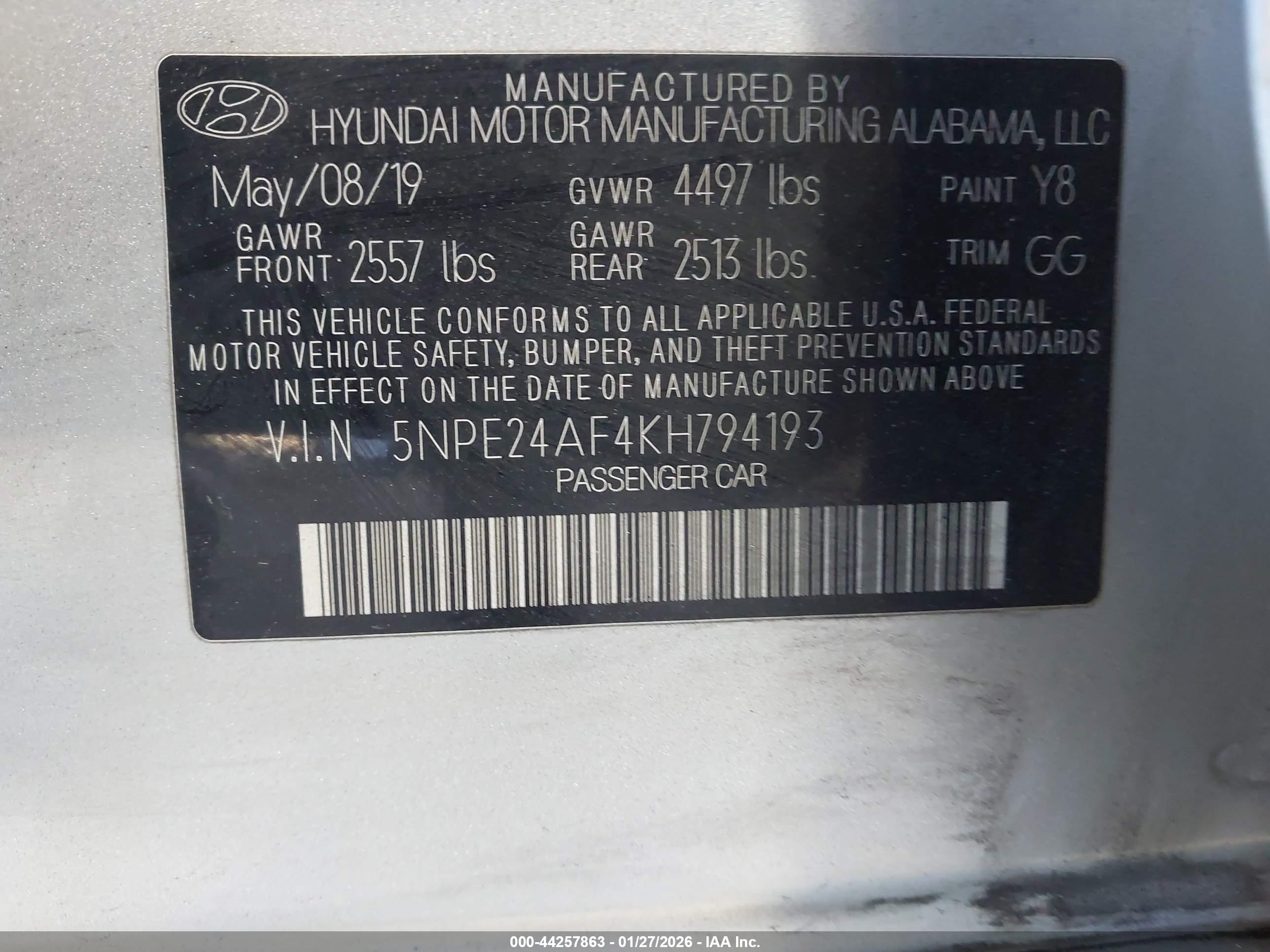 HYUNDAI SONATA image 9