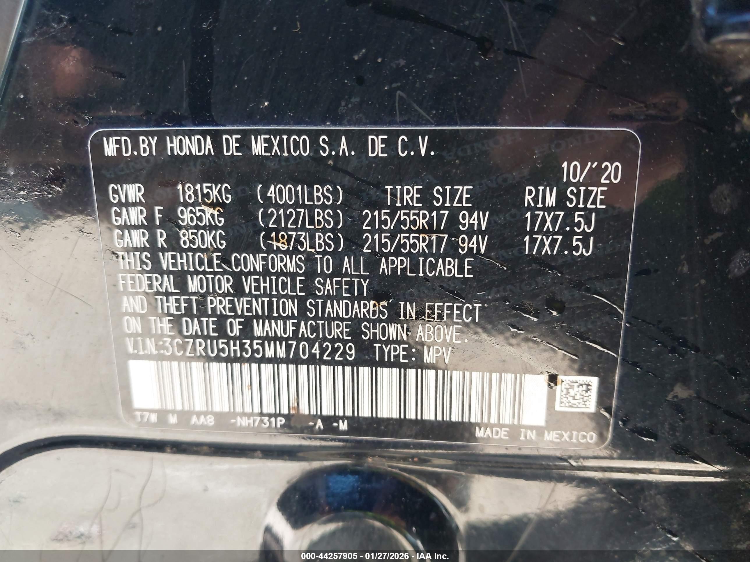 HONDA HR-V image 9