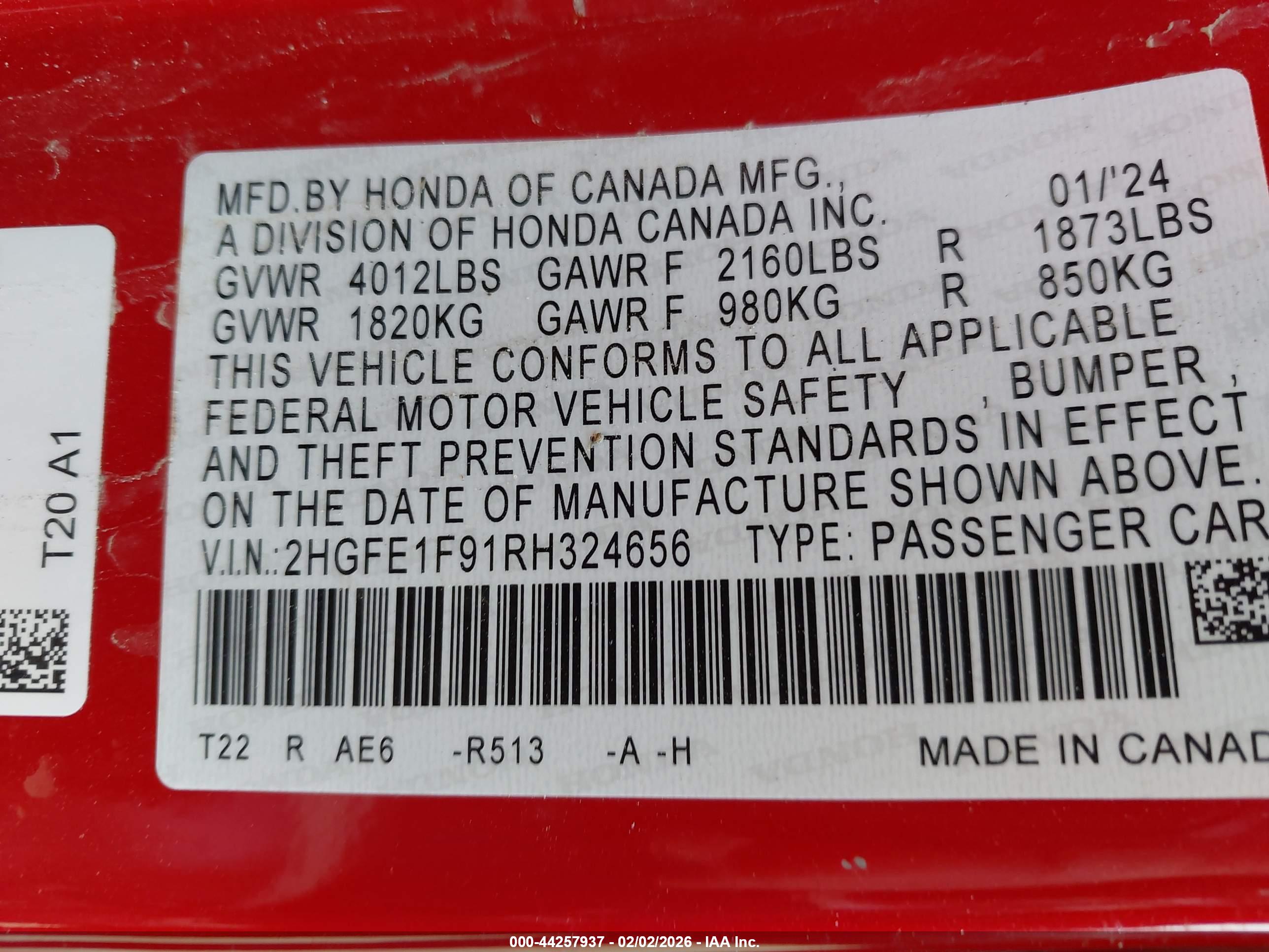 HONDA CIVIC image 9