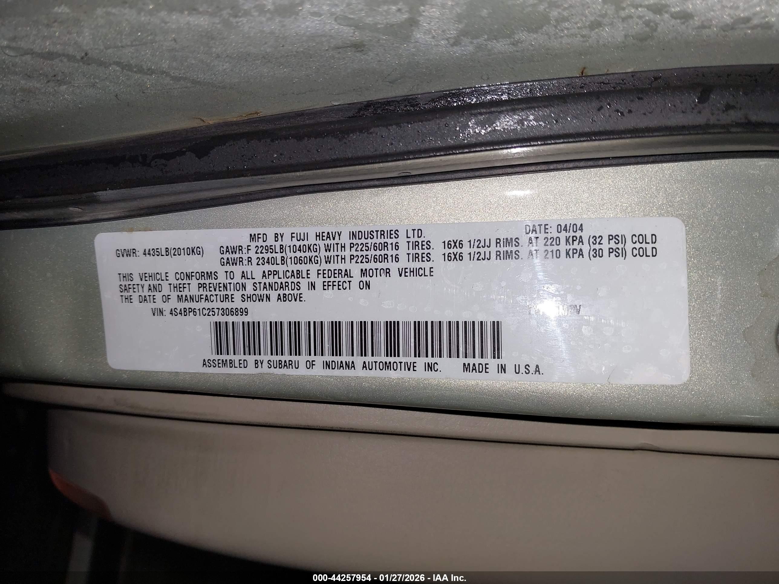 SUBARU OUTBACK image 9