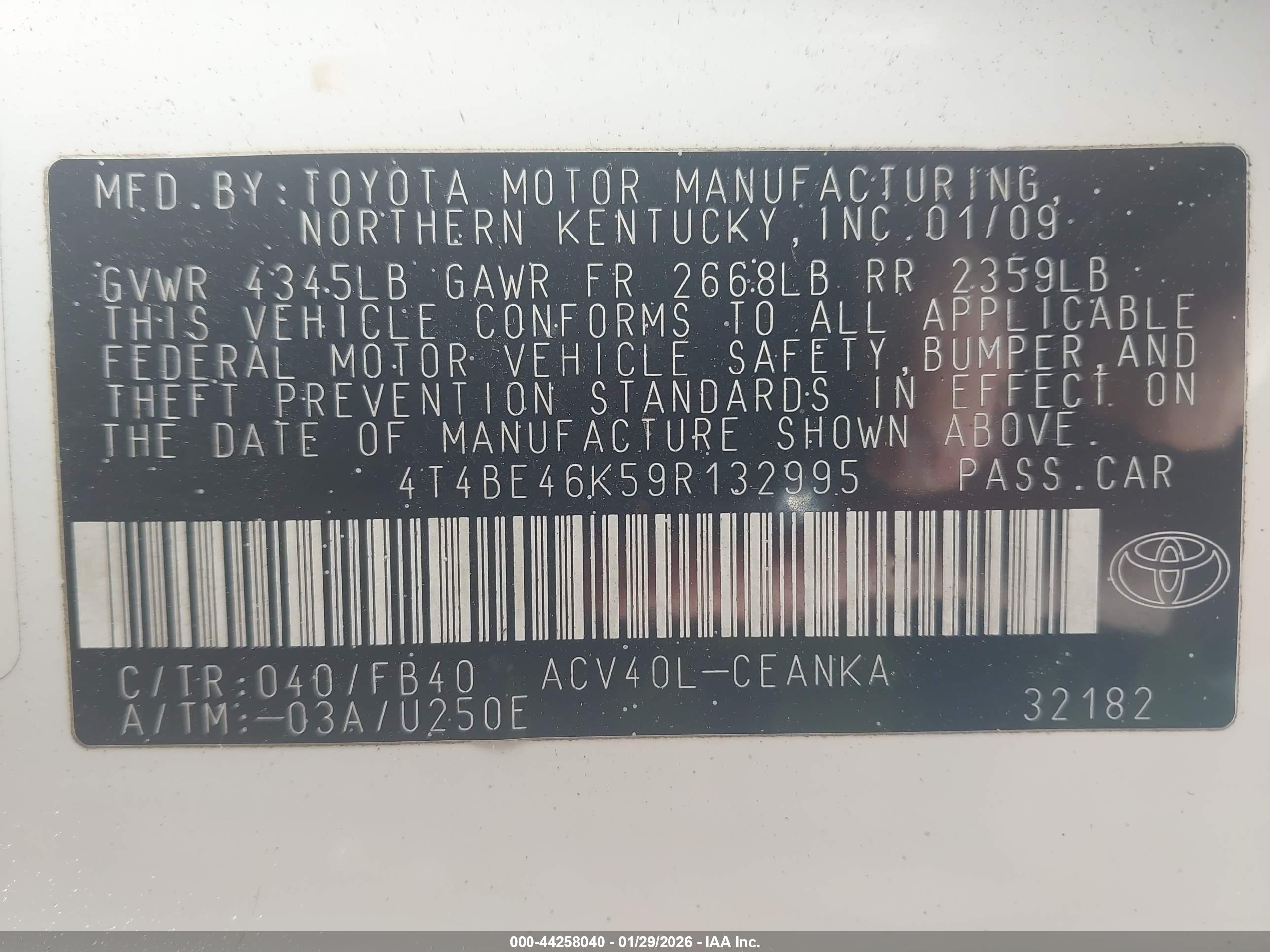 TOYOTA CAMRY image 9