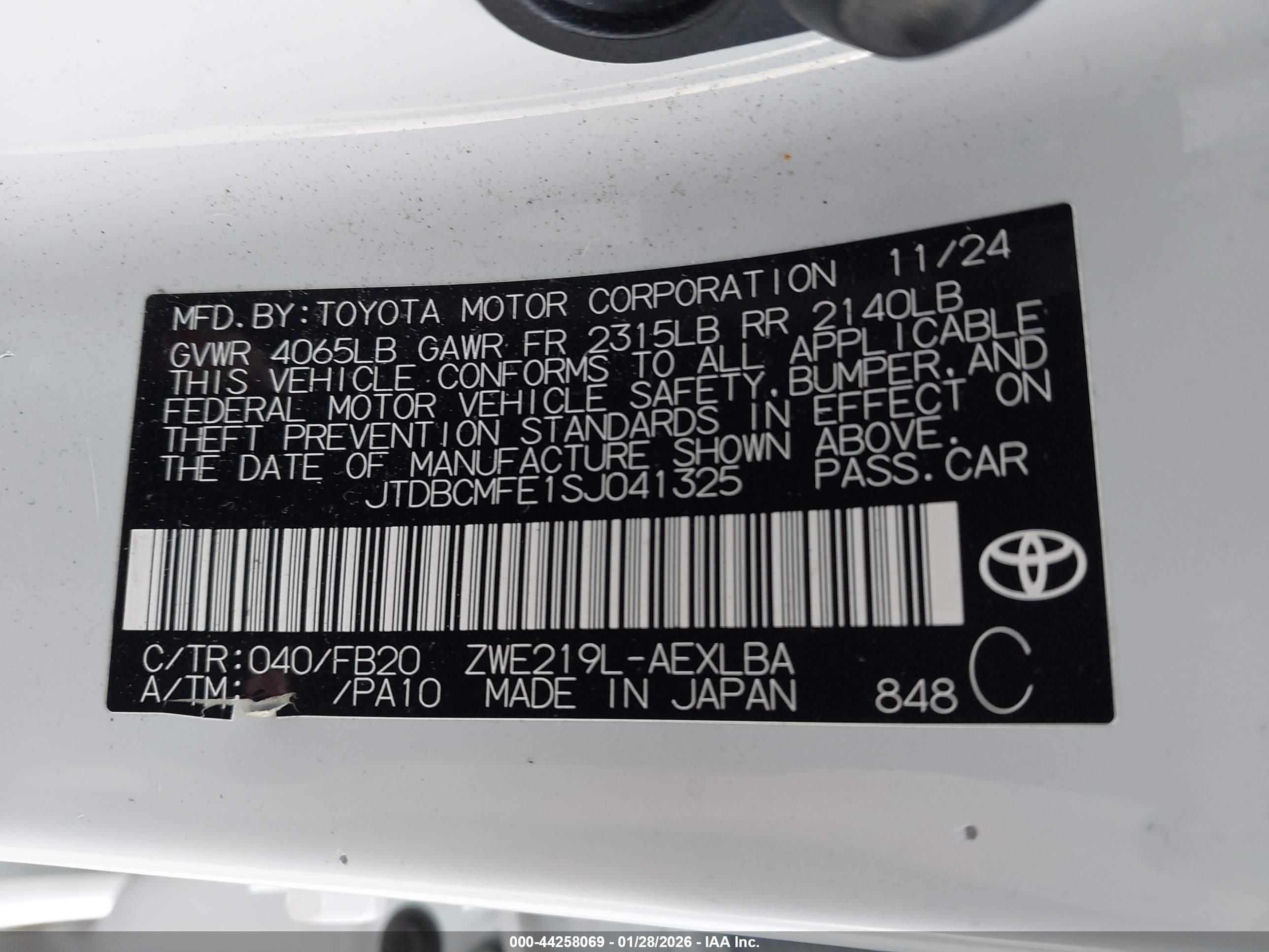 TOYOTA COROLLA image 9