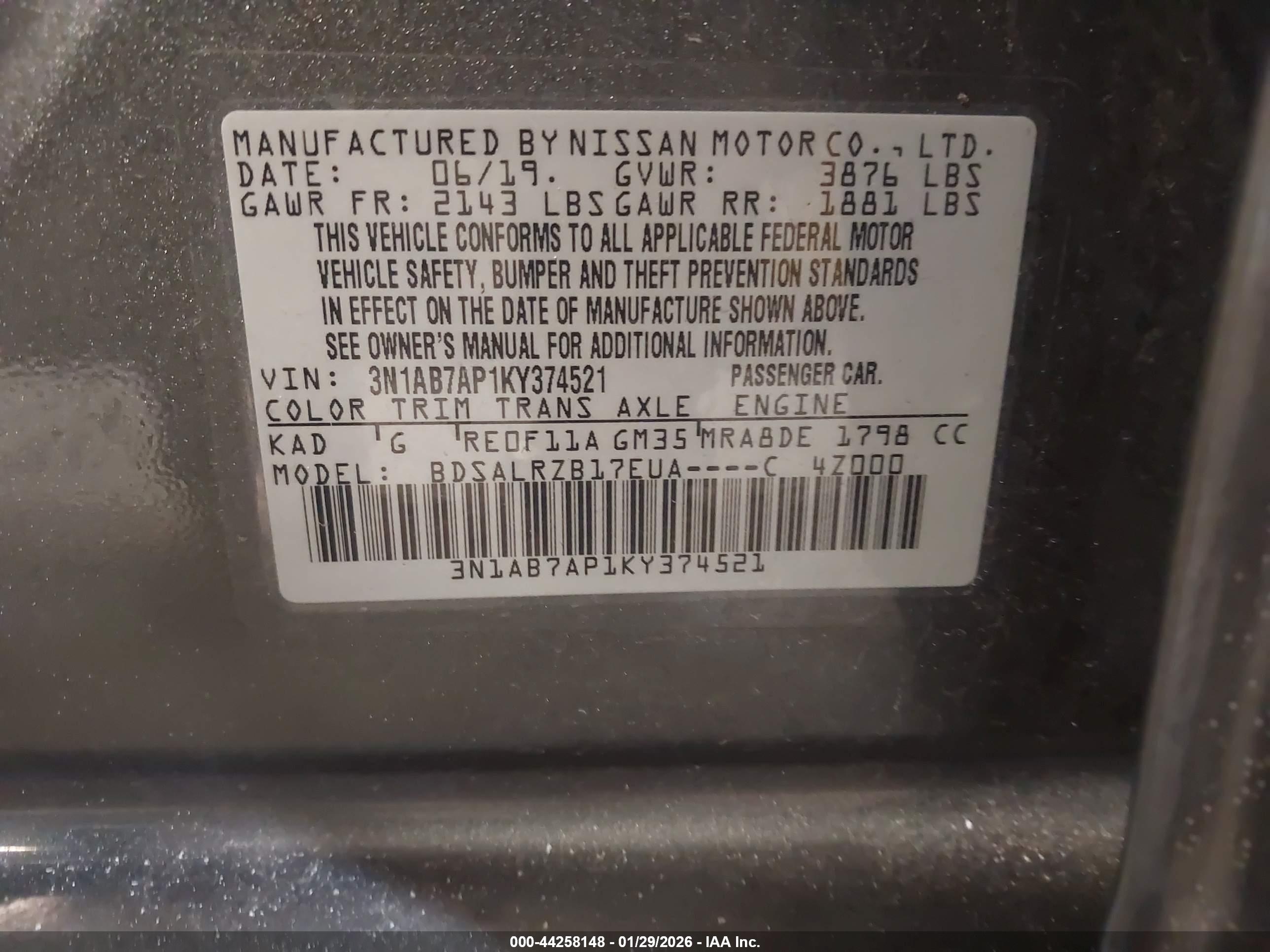 NISSAN SENTRA image 9