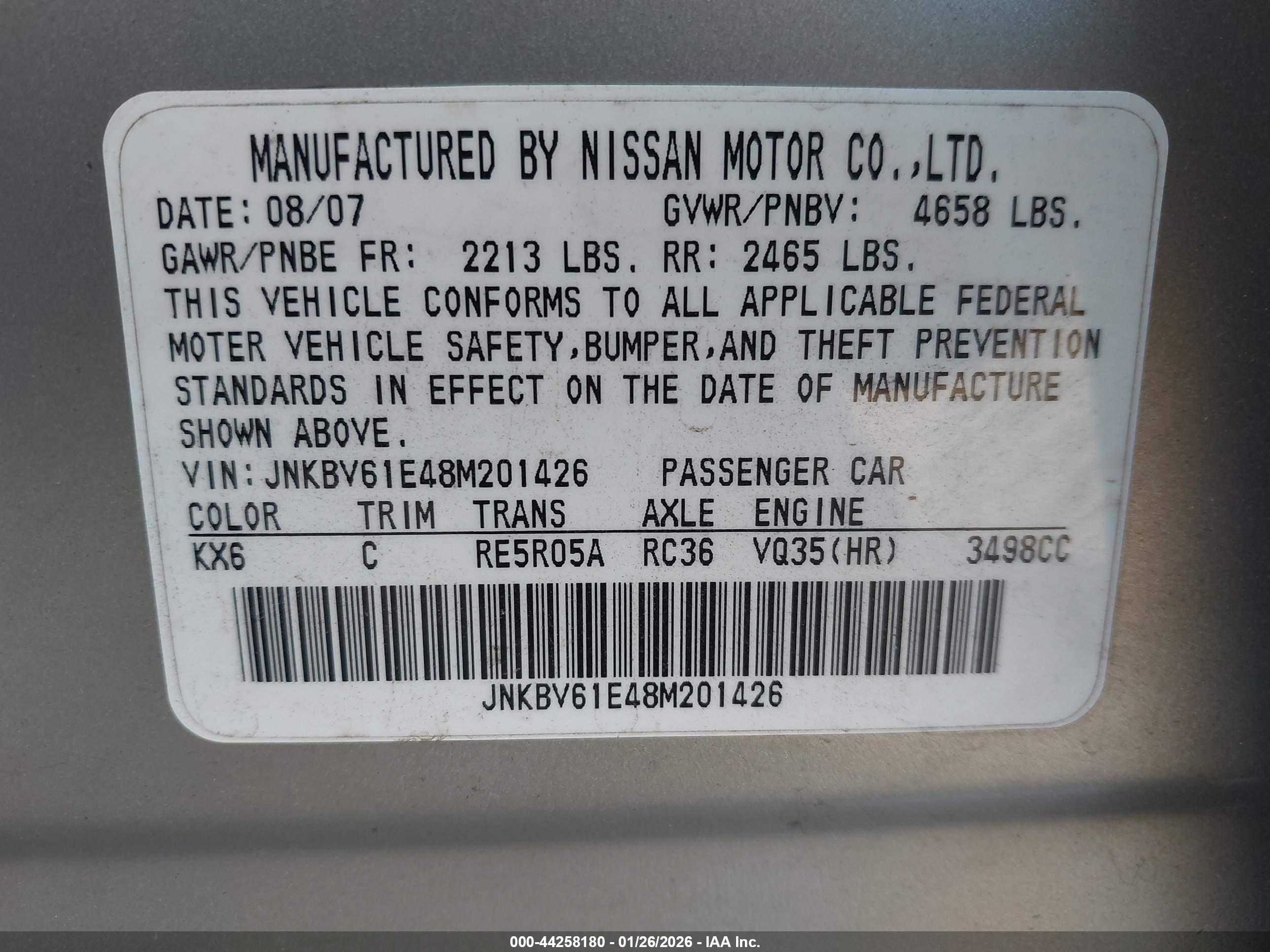 INFINITI G35 image 9