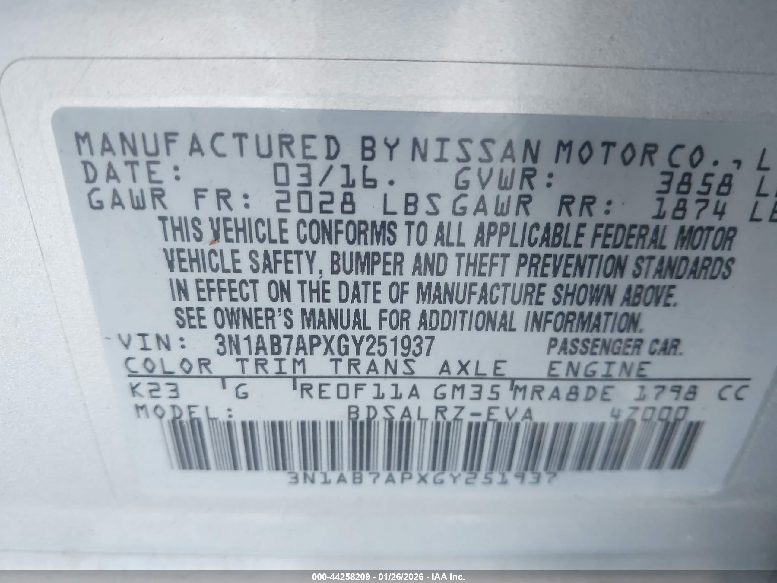 NISSAN SENTRA image 9