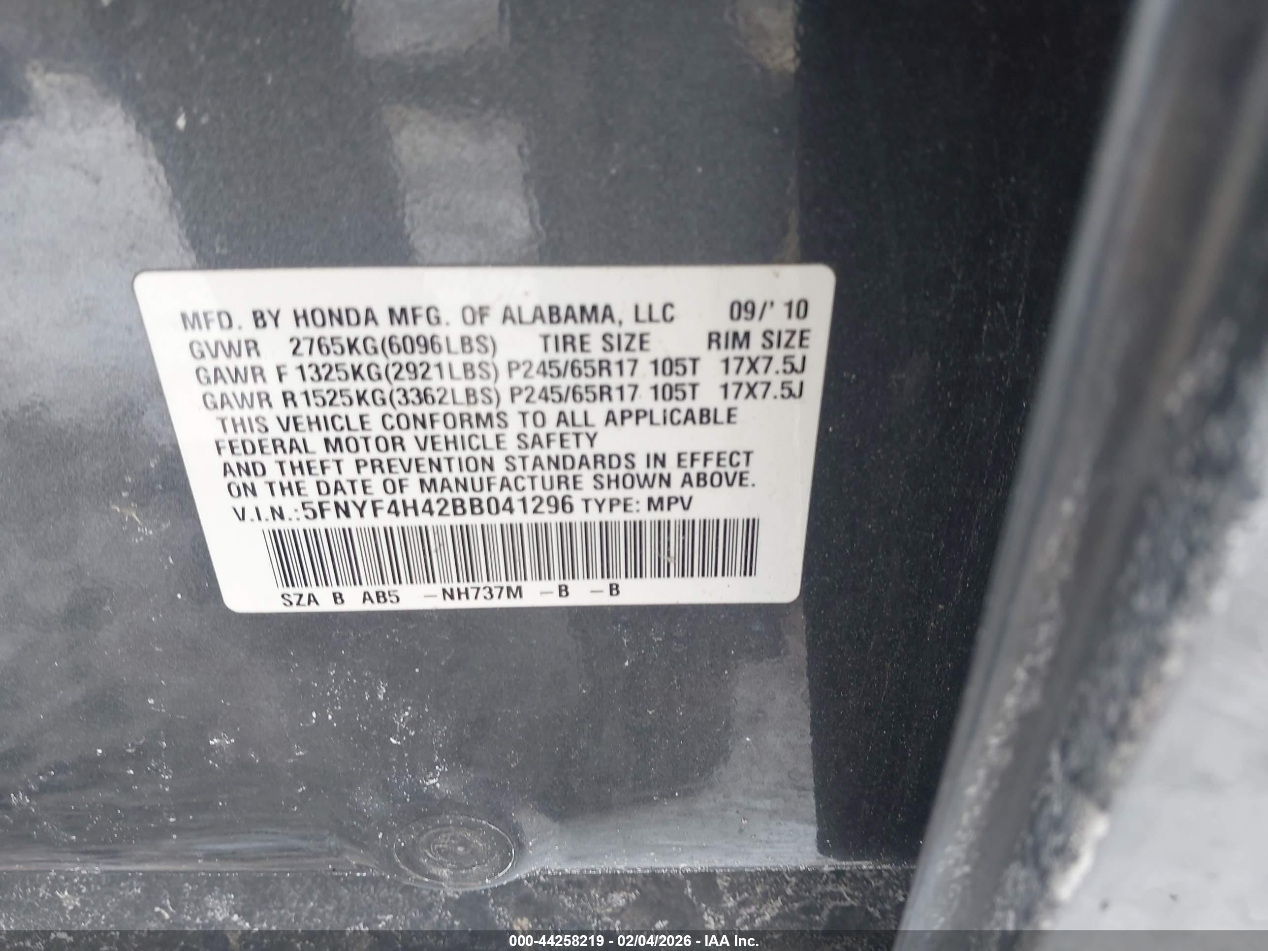 HONDA PILOT image 9