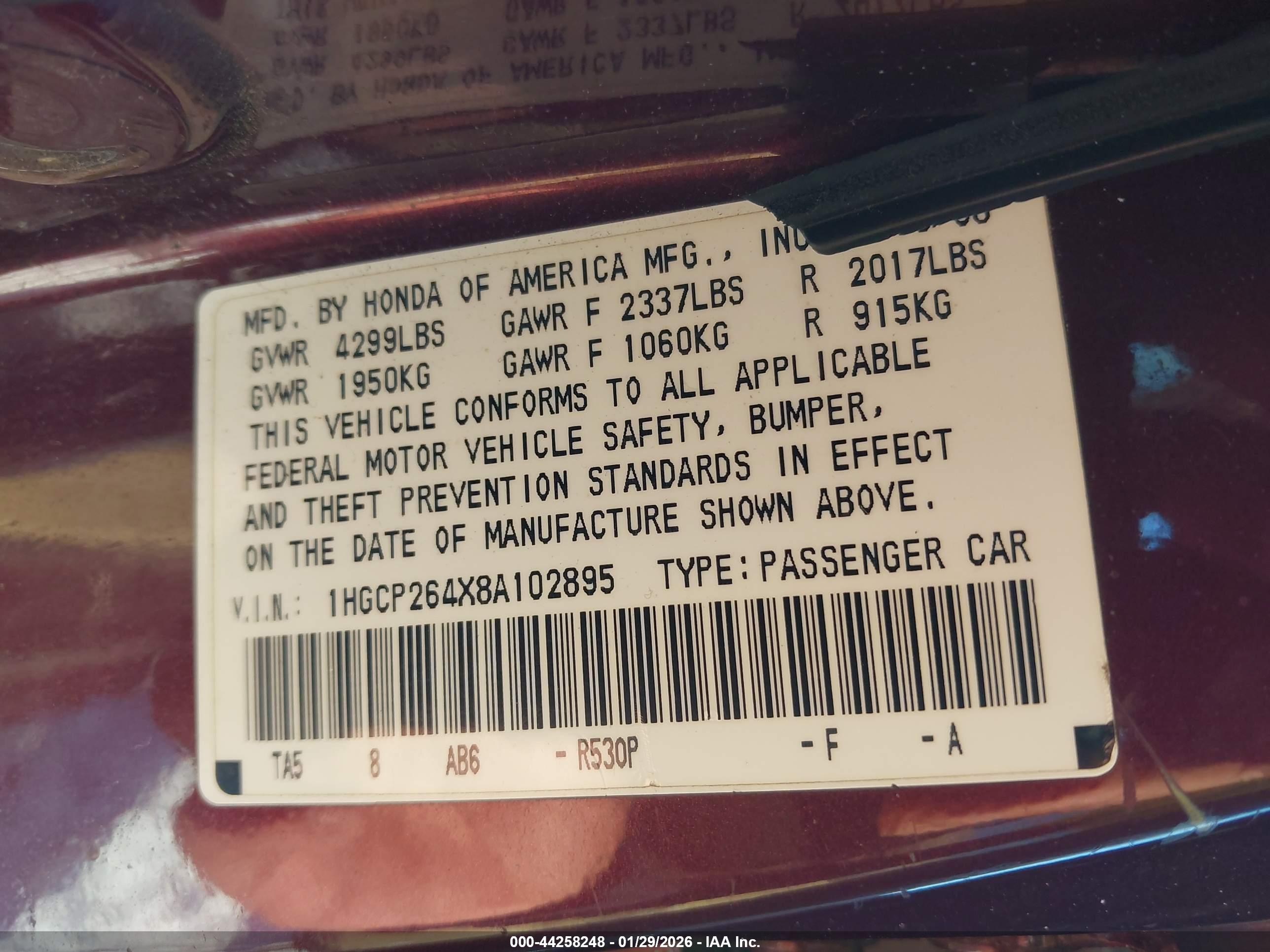 HONDA ACCORD image 9
