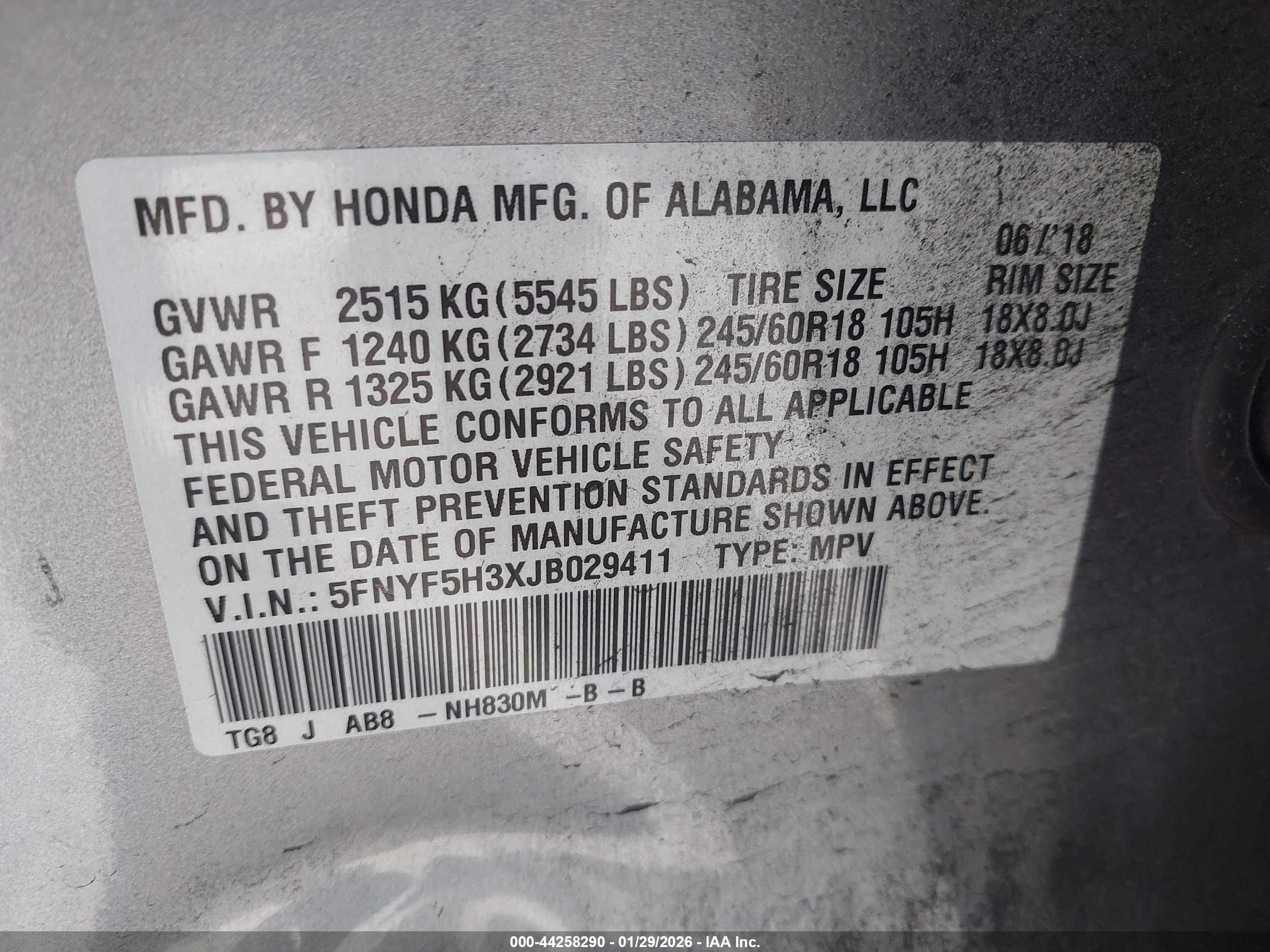 HONDA PILOT image 9