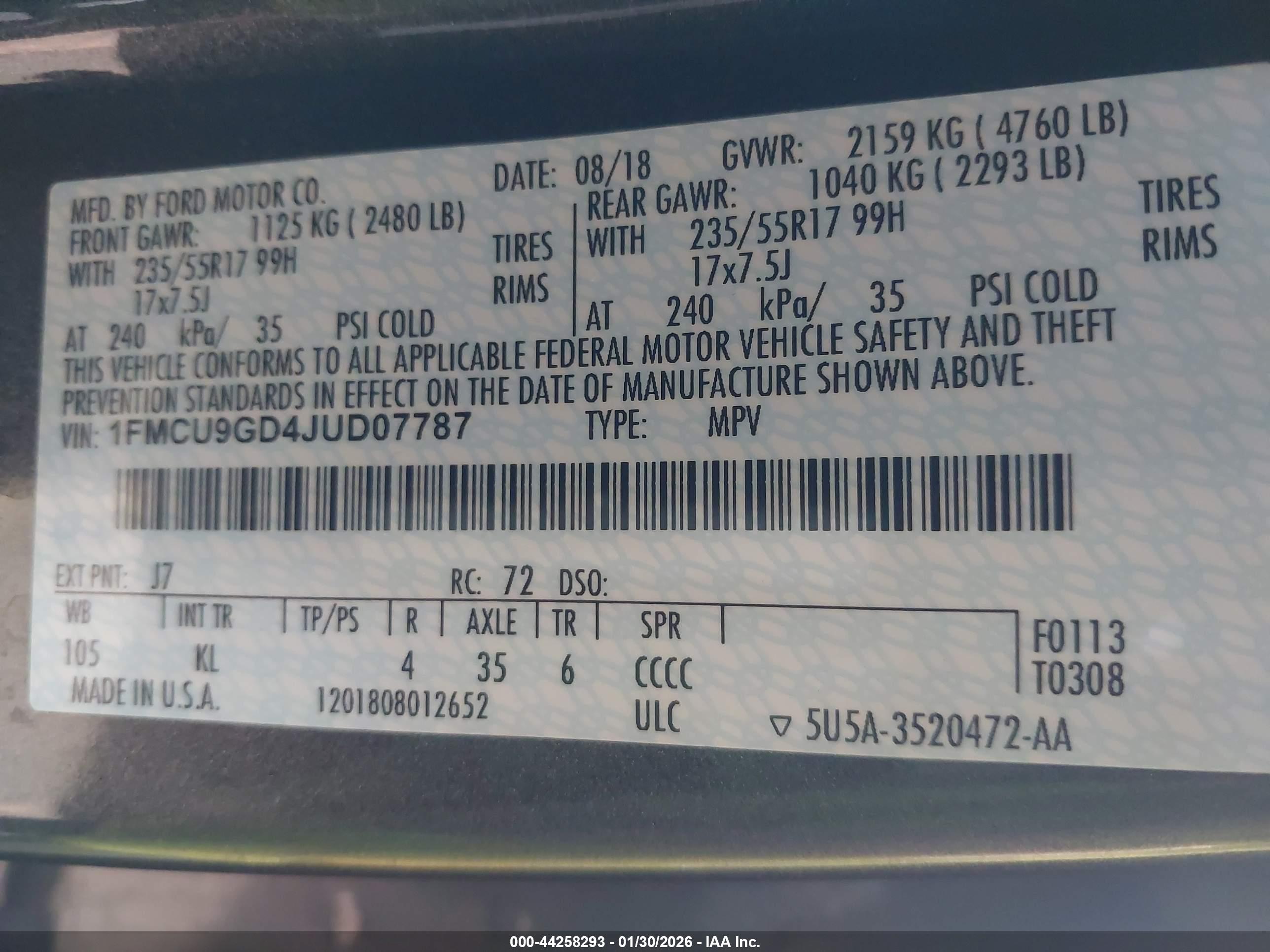 FORD ESCAPE image 9