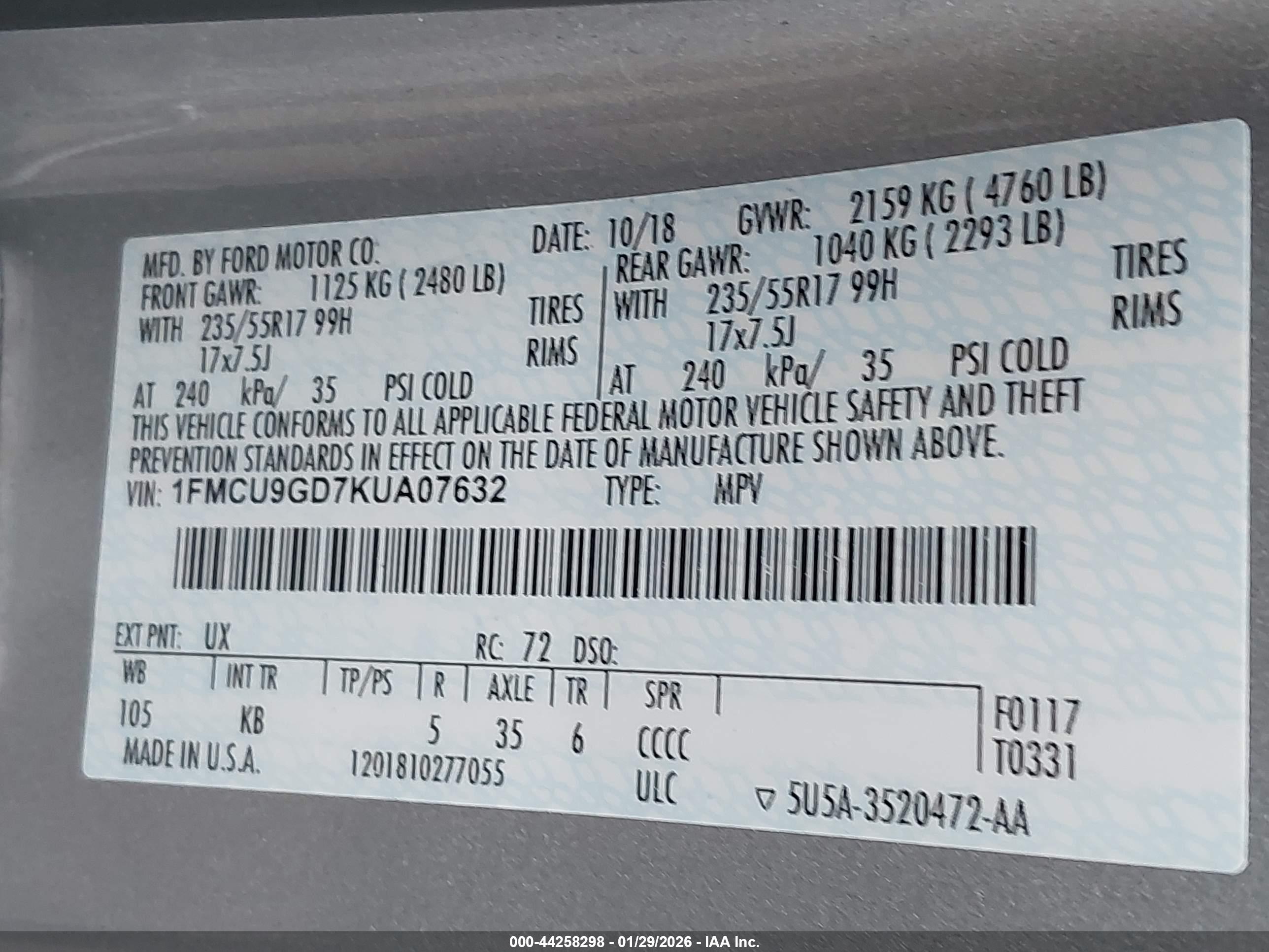 FORD ESCAPE image 9