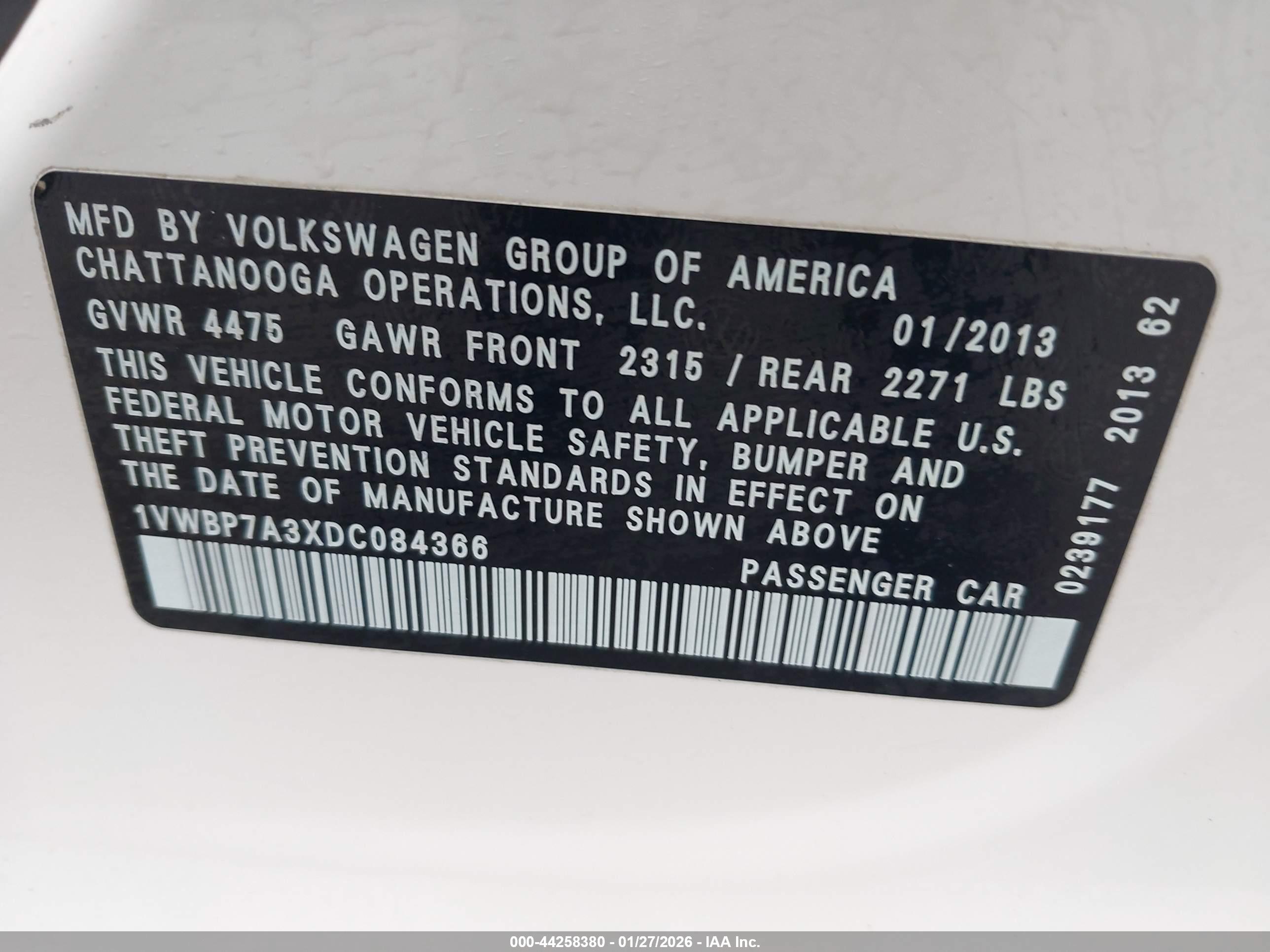 VOLKSWAGEN PASSAT image 9